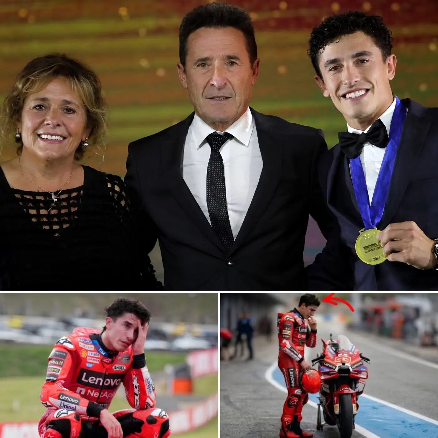 Cover Image for 💔HEARTBREAKING: “THERE WERE TIMES I WANTED TO GIVE IT ALL UP, BUT THEY NEVER GAVE UP ON ME…” — Marc Márquez has left fans deeply moved after opening up about the darkest chapter of his career, when pain, setbacks, and endless doubts pushed him to the brink of walking away from the sport he loves.