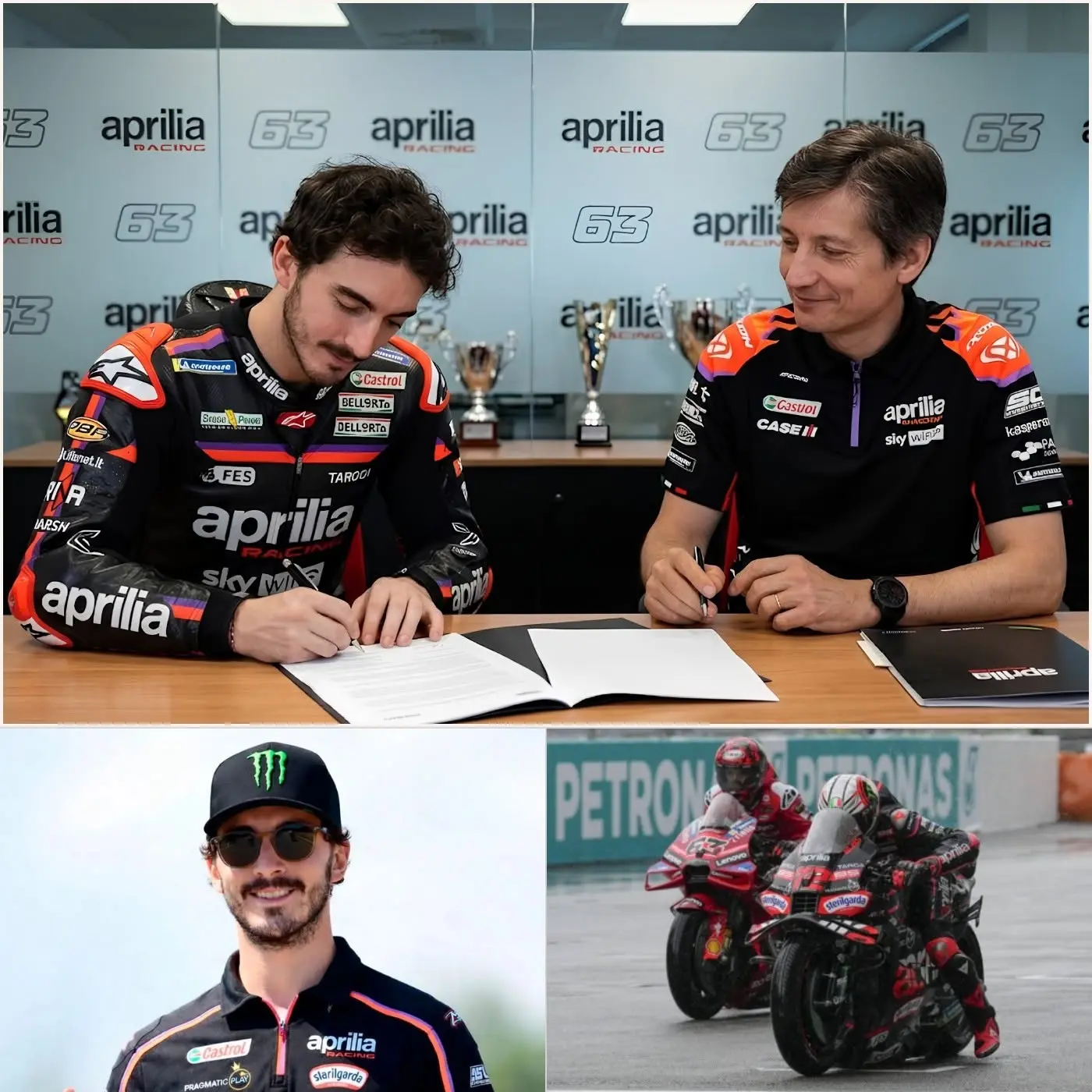 Cover Image for 🚨 BREAKING NEWS: “I’VE BEEN WAITING FOR THIS FOR TOO LONG… AND NOW NO ONE CAN STOP ME.” Francesco Bagnaia has sent shockwaves through the MotoGP world after reportedly agreeing to a stunning €7 million deal with Aprilia Racing.