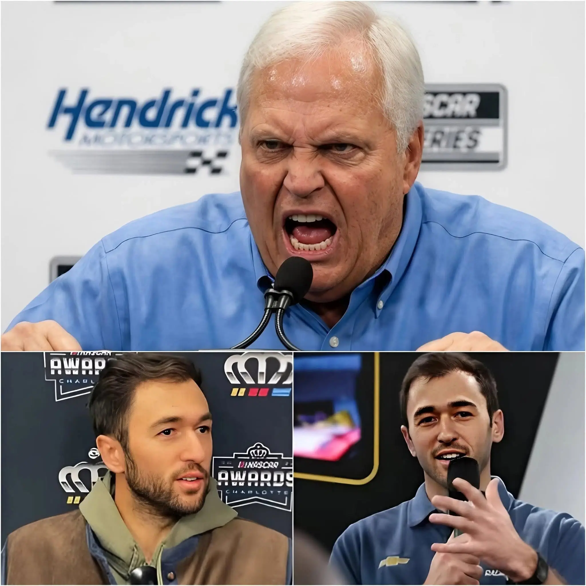 Cover Image for 🚨🏁 10 MINUTES AGO: “What’s happening to him is really unfair.” – Hendrick Motorsports boss Rick Hendrick has finally broken his silence to defend Chase Elliott amidst the escalating criticism.