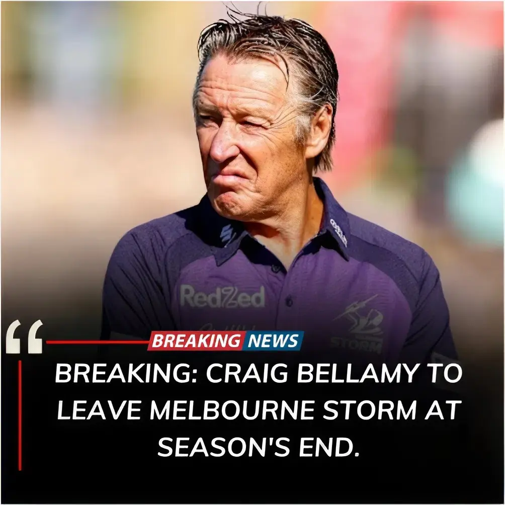 Cover Image for 🚨BREAKING: The end of an era. The Melbourne Storm have officially announced they will part ways with head coach Craig Bellamy at the conclusion of the season