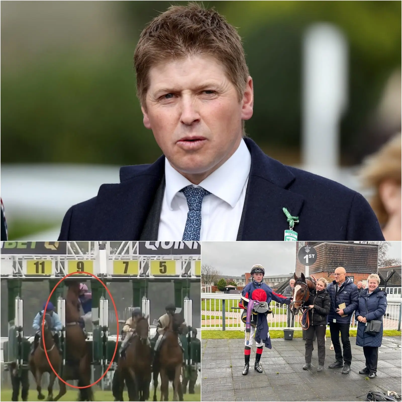 Cover Image for “I WILL EXPOSE EVERYTHING, IT’S COMPLETELY UNFAIR” Jockey James Owen has sparked outrage by publicly presenting evidence accusing referee Yarmouth of making a controversial and unfair decision during a Derby race.