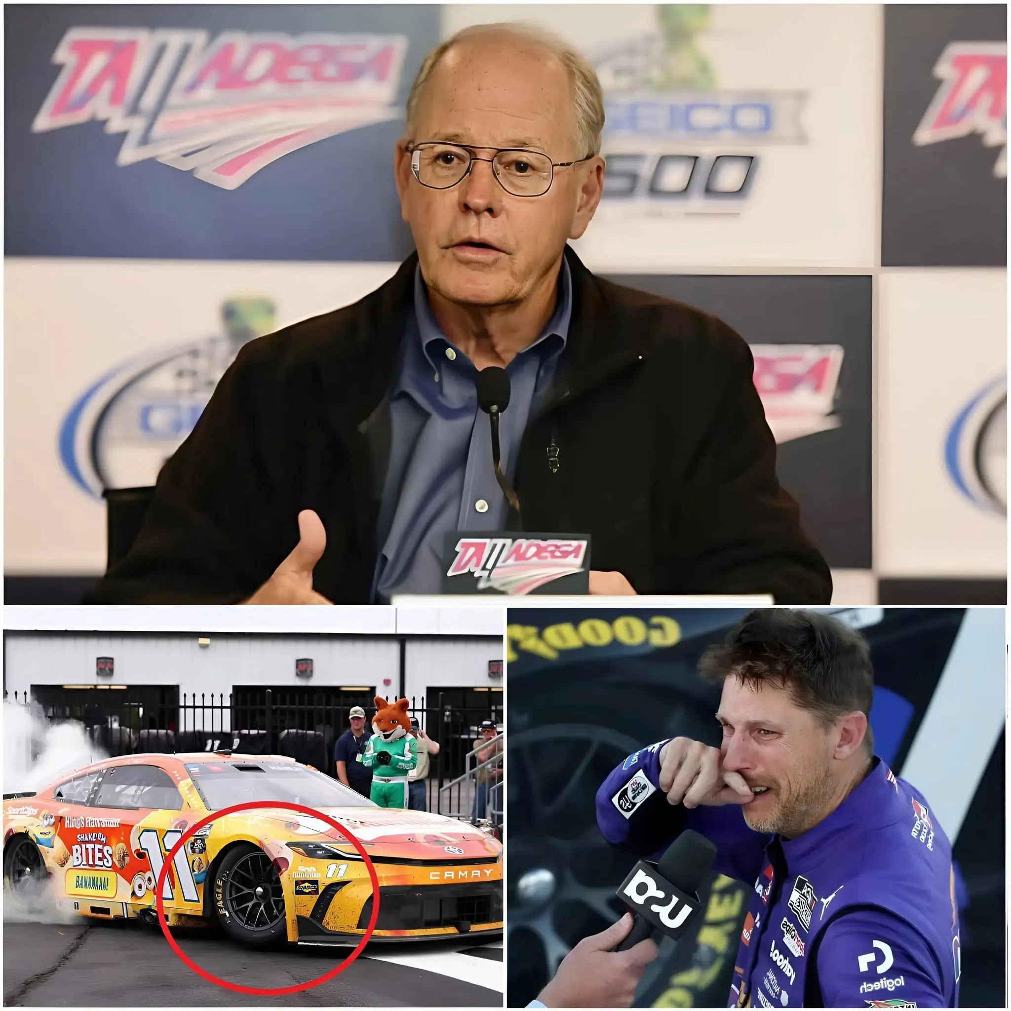 Cover Image for 🚨 NASCAR SCANDAL: After hours of secret investigation, NASCAR inspectors reportedly discovered irregularities on Denny Hamlin’s car, raising suspicions of the use of an unauthorized device during the recent race.