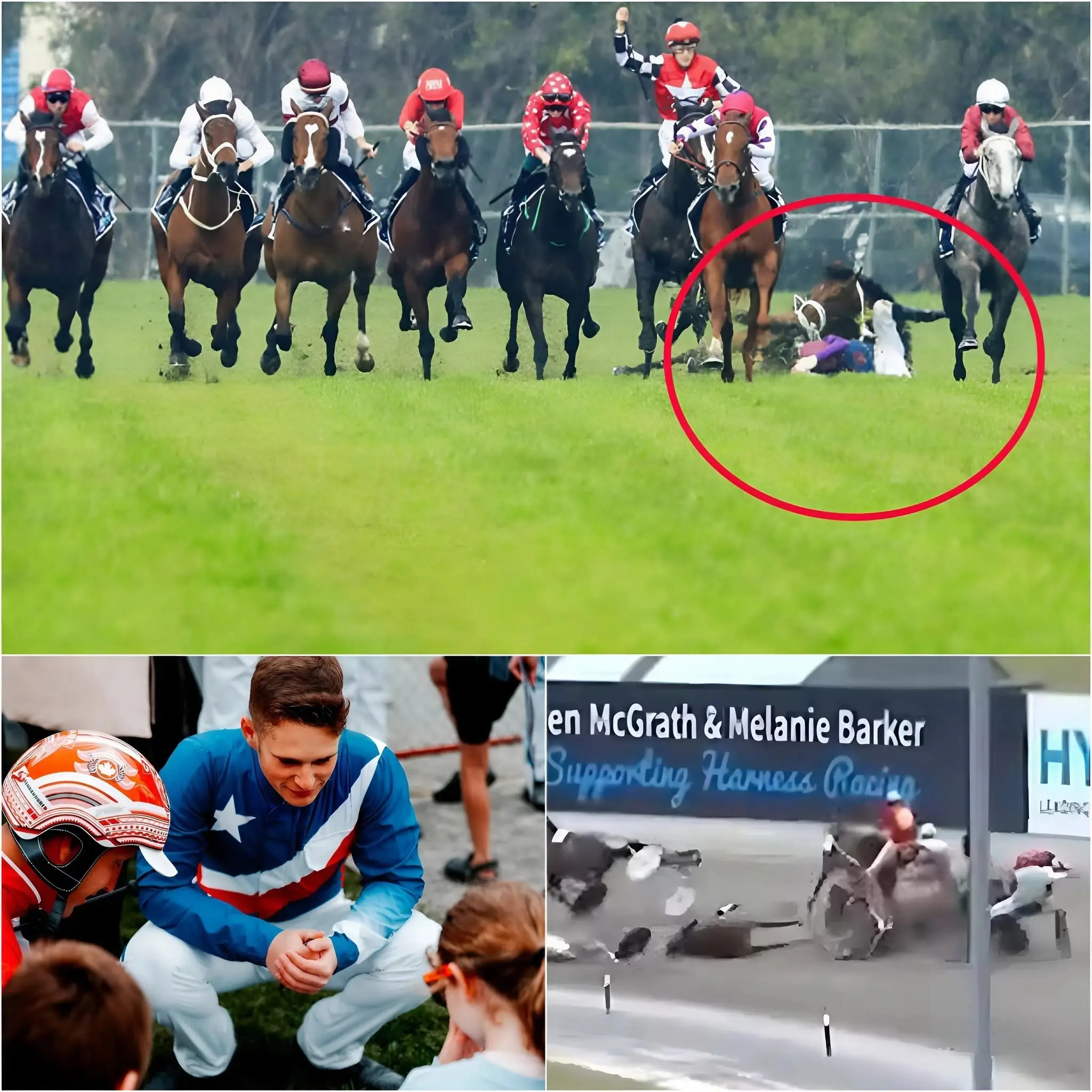 Cover Image for 🚨”SERIOUS CONSEQUENCES IN HORRIFIC ACCIDENT AT CAMBRIDGE” A horrific crash involving three veteran racers on the North Island, who were sidelined for several months after a galloping crash with serious injuries, has sparked widespread debate on social media about the safety of horse racers.👇👇👇
