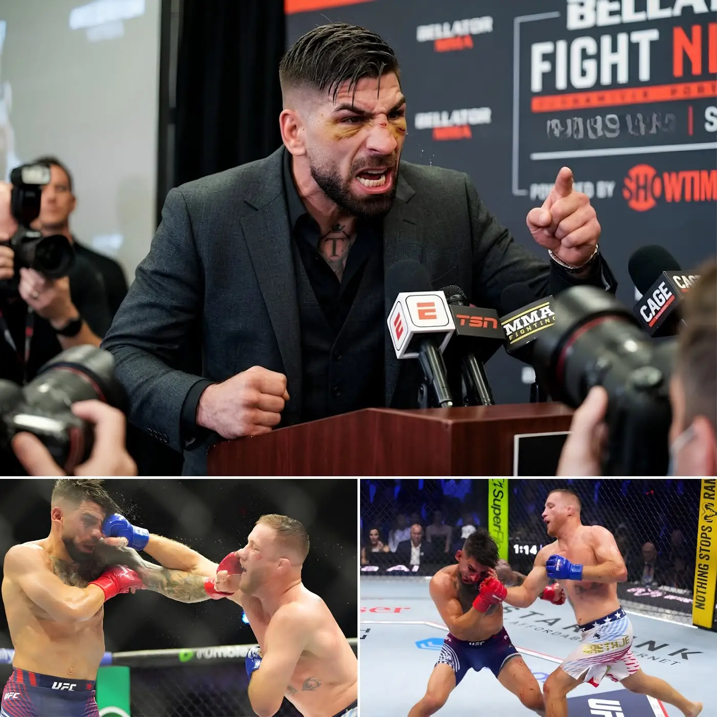 Cover Image for “He wasn’t good enough to beat me fairly…” – Ilia Topuria reportedly fumed after her fight with Justin Gaethje, revealing an “unusual moment” that shocked MMA.