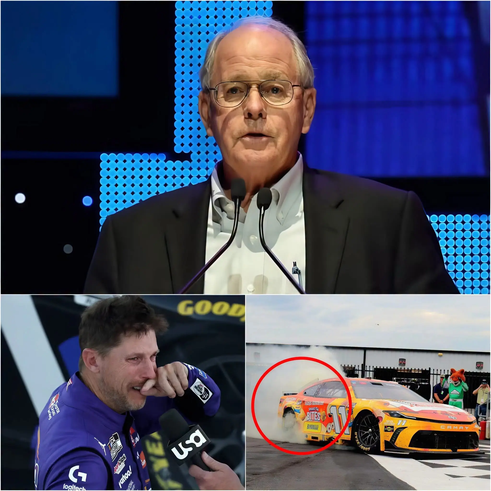 Cover Image for A SCANDAL SHOCKS THE NASCAR WORLD 🏁🚨 After hours of secret investigation, NASCAR inspectors reportedly discovered irregularities in Denny Hamlin’s car, raising suspicions of tampering in a recent race.
