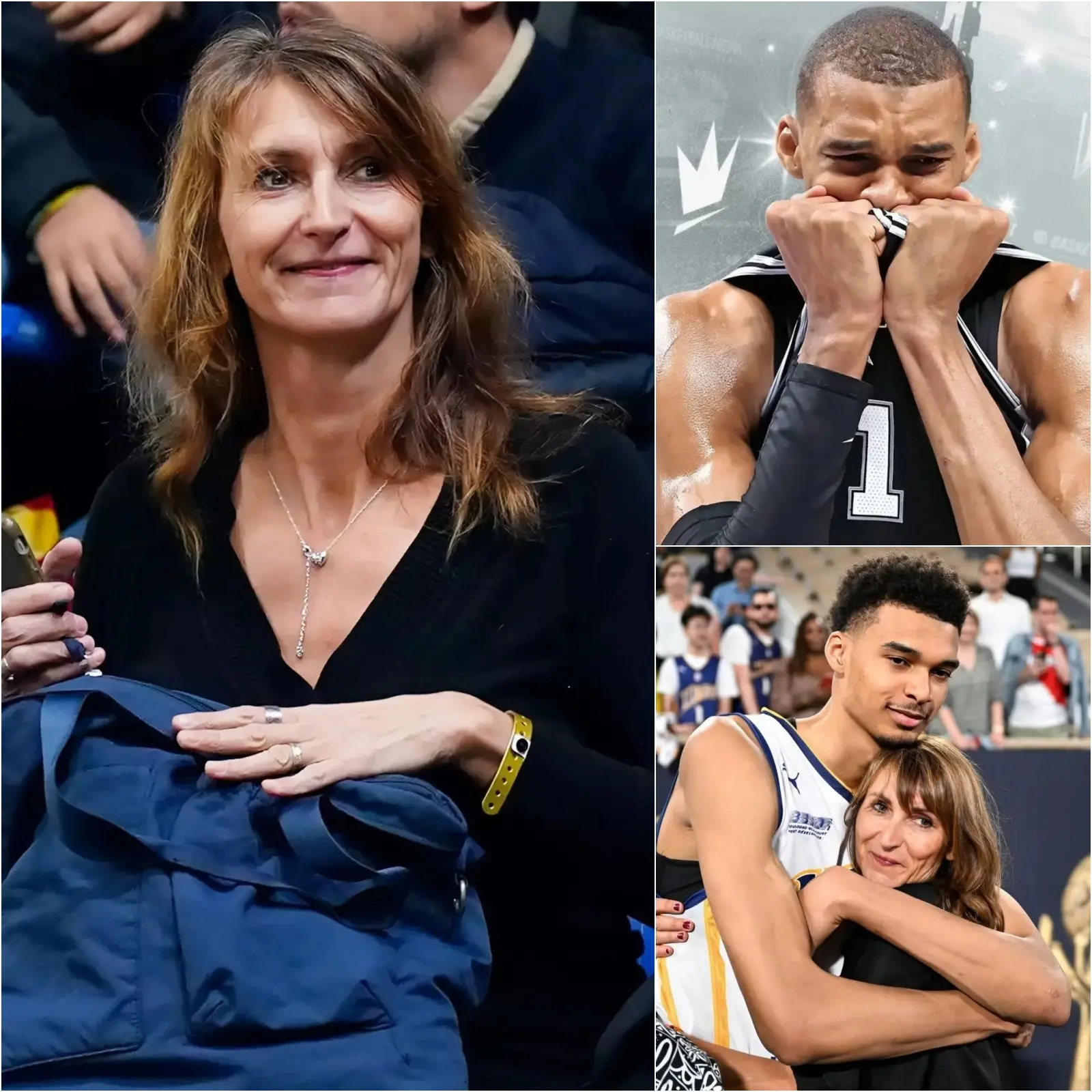 Cover Image for “MY SON HAS MADE OUR FAMILY AND THE WHOLE COUNTRY OF FRANCE PROUD.” Victor Wembanyama’s mother, moved to tears in her emotional speech, recalled the quiet trials and arduous journey her son undertook before returning as an NBA star – a speech that brought many to tears, demonstrating the realities of life that this 22-year-old faces…