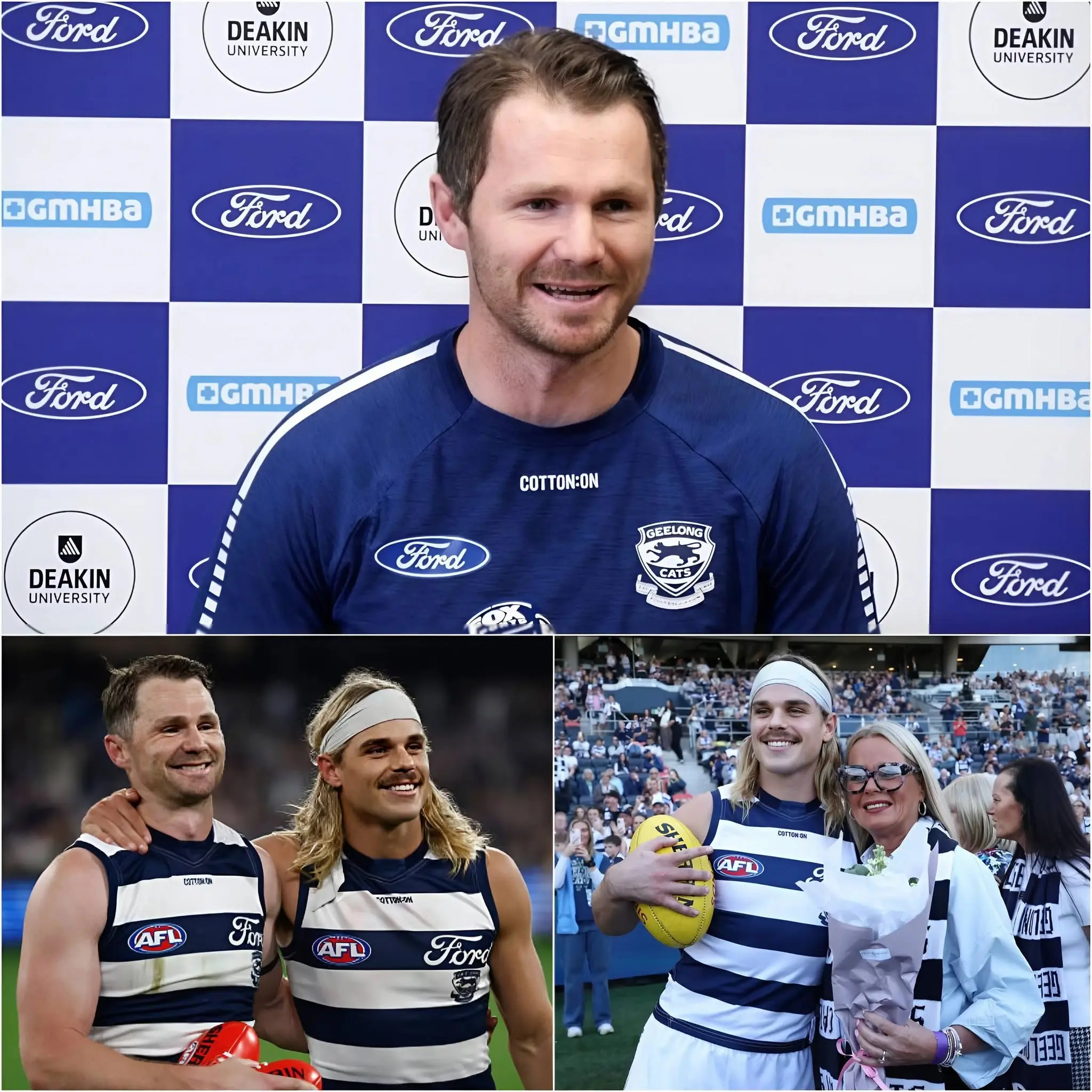 Cover Image for 🚨 MAGNIFICENT GESTURE: Immediately after the victory over the Brisbane Lions, Patrick Dangerfield deeply moved fans with his noble gesture toward Bailey Smith.