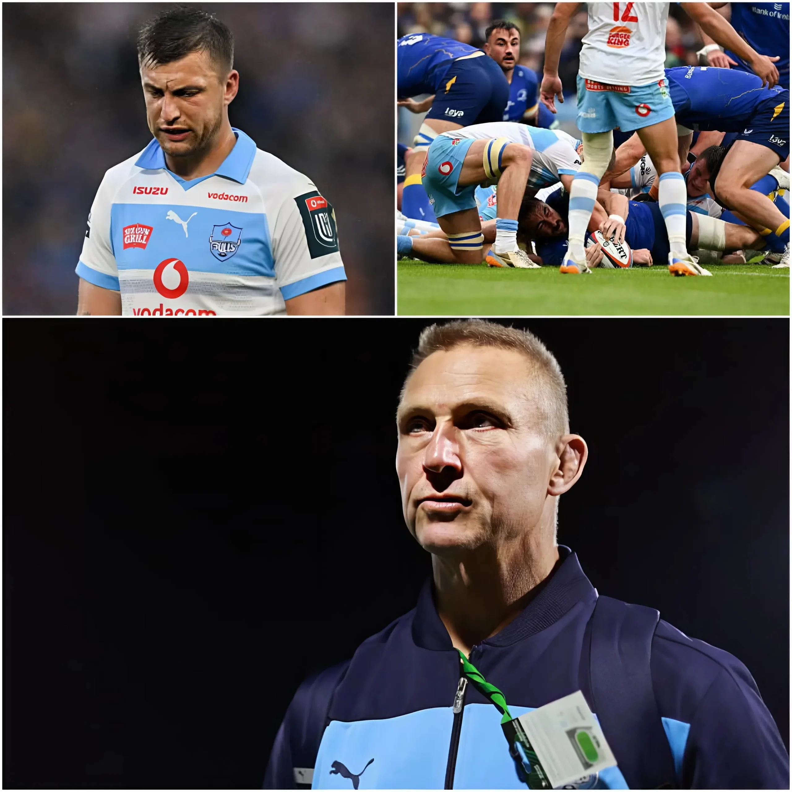Cover Image for 🔥😢 30 MINUTES AGO: Vodacom Bulls head coach Johan Ackermann has just revealed the heartbreaking reason why the players, especially Handré Pollard, were unable to perform at 100%, leading to a shocking 36–7 defeat to Leinster in the URC Final.