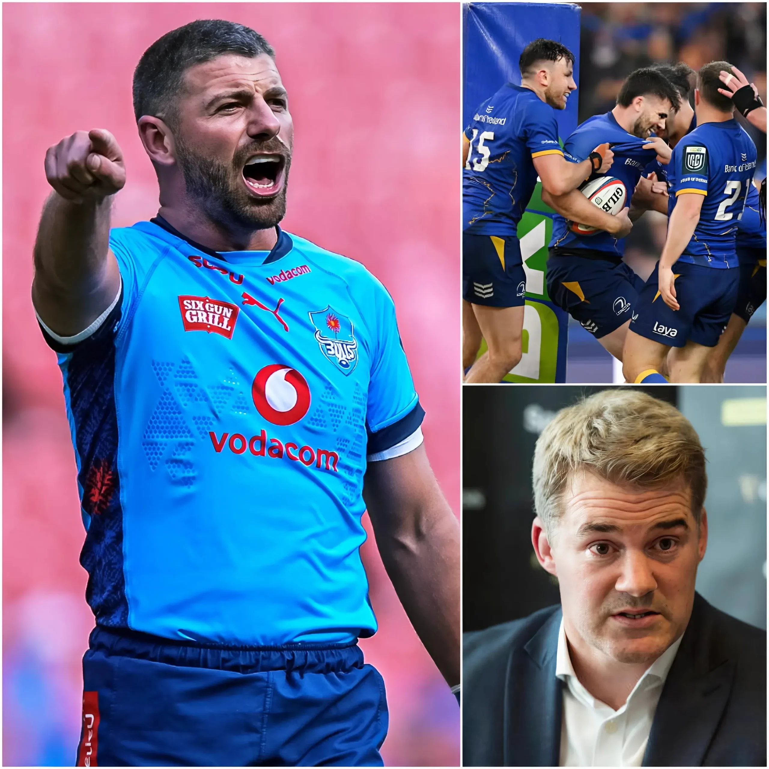 Cover Image for 🚨🚨 URC held a surprise emergency meeting: After a close match ending in a 36–7 victory for Leinster over the Vodacom Bulls, the most shocking moment did not happen on the field, but in the post-match press conference.