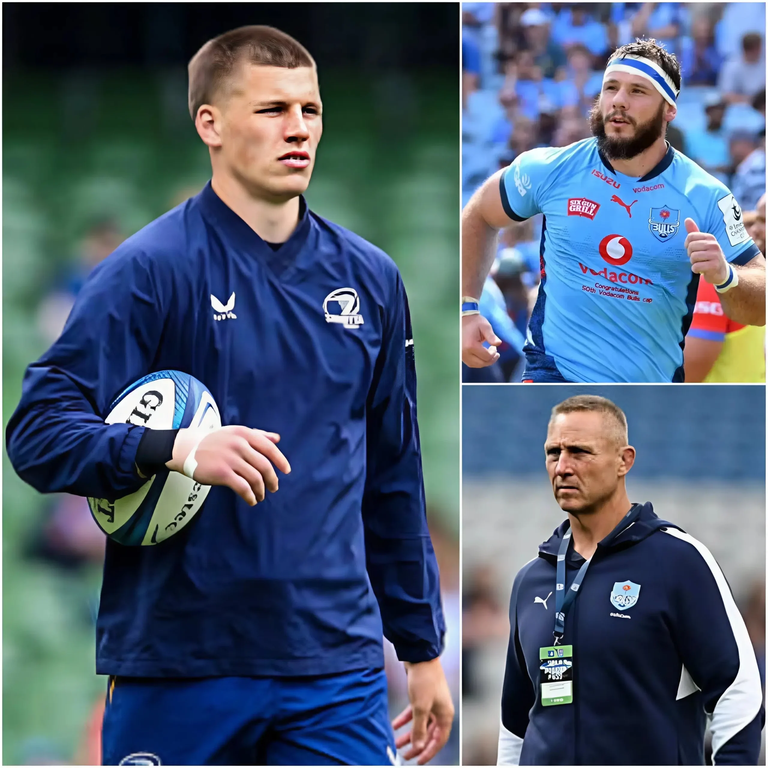 Cover Image for 🚨🏉“THE VODACOM BULLS ARE THE EMBARRASSMENT OF ALL RUGBY!” — Leinster star Sam Prendergast reportedly mocked the Vodacom Bulls following his team’s dominant 36–7 victory, directing harsh criticism and biting remarks at the South African side.