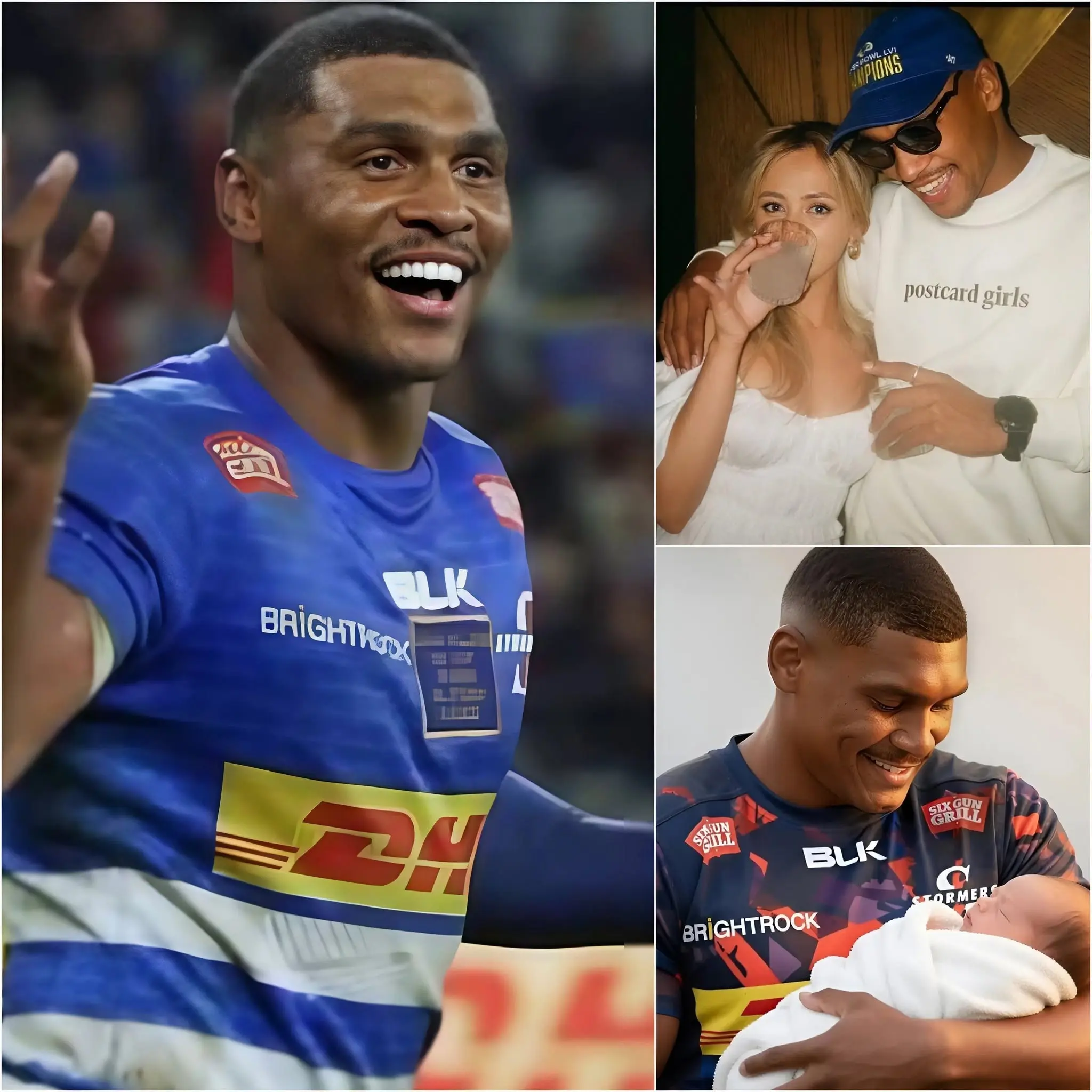 Cover Image for ”Today I am the happiest man.” While everyone in the rugby world was still discussing his recent form, Damian Willemse unexpectedly left everyone speechless by sharing a touching private moment from his post-match vacation.