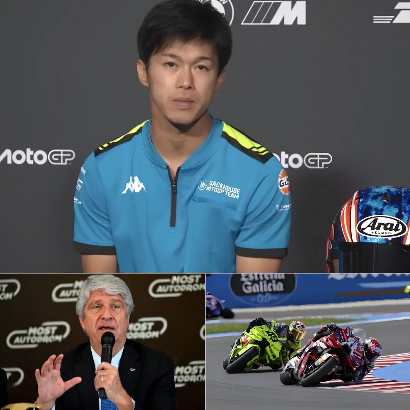 Cover Image for 🔥BREAKING NEWS: “IF FIM CONTINUES TO IGNORE DUCATI’S SUSPICIOUS VICTORIES… I’D RATHER LEAVE THE TRACK THAN RAC IN AN UNFAIR SYSTEM.” — Ai Ogura rocked MotoGP when he publicly expressed his outrage after the Brno race, implicitly accusing Pecco Bagnaia of benefiting from an unusual technical system on his Ducati GP26.