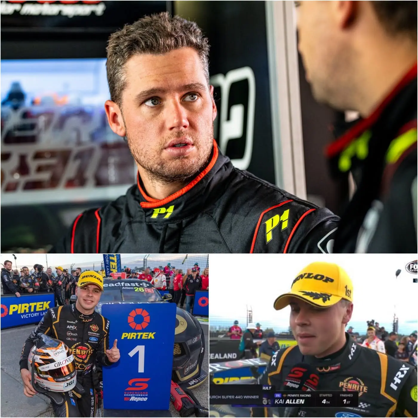 Cover Image for Cam Waters Explodes in Rage: “He’s a Cheat!” – Kai Allen’s Ice-Cold Response Leaves Supercars in Chaos
