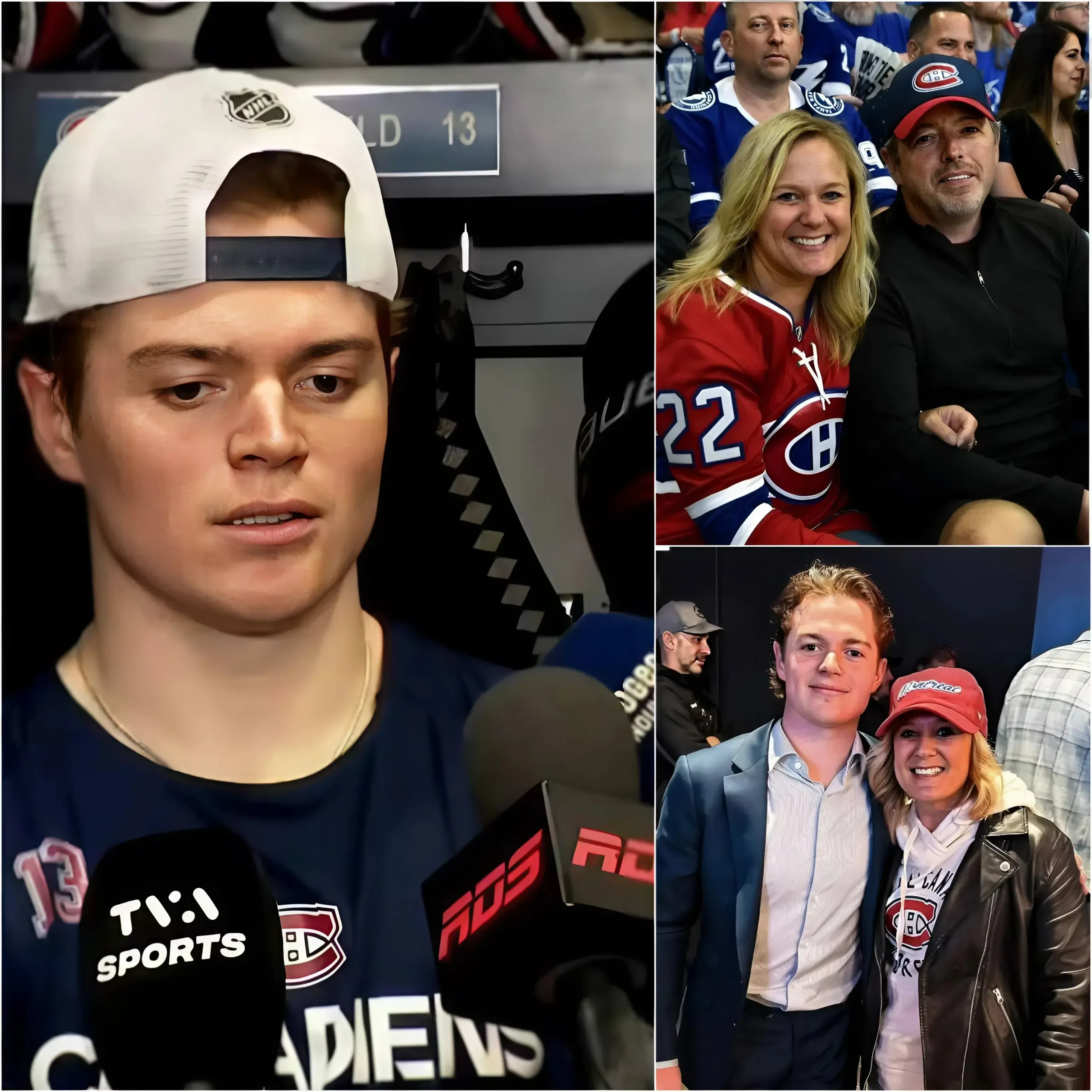 Cover Image for 💔 TRISTE NOUVELLE — Il y a 30 minutes, les Canadiens de Montréal ont exprimé leurs plus sincères condoléances à Cole Caufield. En cette période incroyablement difficile, la mère du jeune prodige est… 😱👇