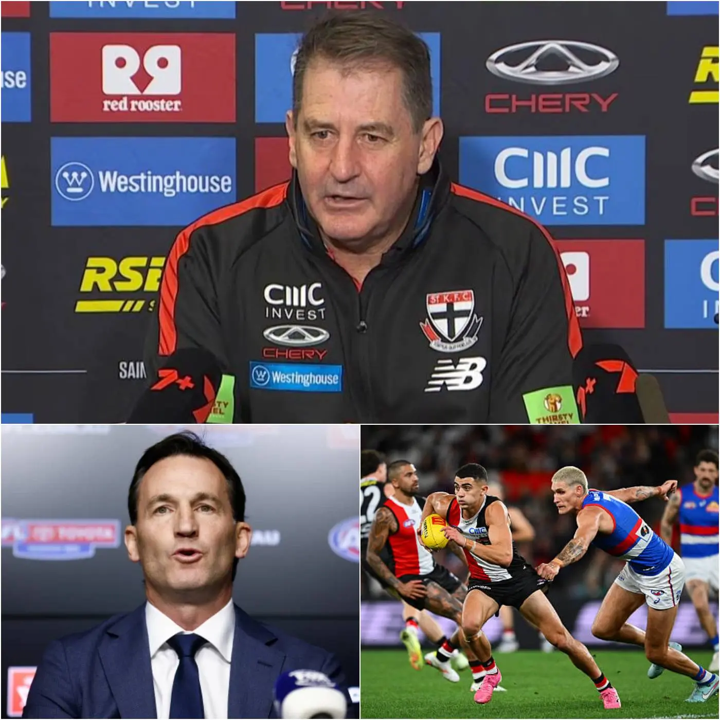 Cover Image for “IF YOU’VE ALREADY PRE-ARRANGED A WIN FOR THE BULLDOGS, WHY ARE WE EVEN PLAYING?” St Kilda head coach Ross Lyon reportedly erupted after the controversial loss to the Western Bulldogs, launching a fierce attack on the AFL in his post-match comments.