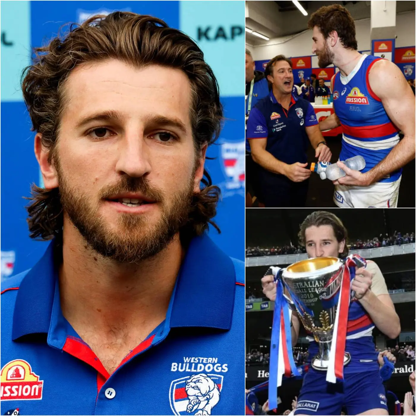 Cover Image for “THIS IS MY SECOND HOME, AND I PROMISE I WILL FINISH MY CAREER HERE!” Marcus Bontempelli reportedly shut down growing transfer rumors linking him away from the Western Bulldogs, making a powerful statement about his loyalty to the club.