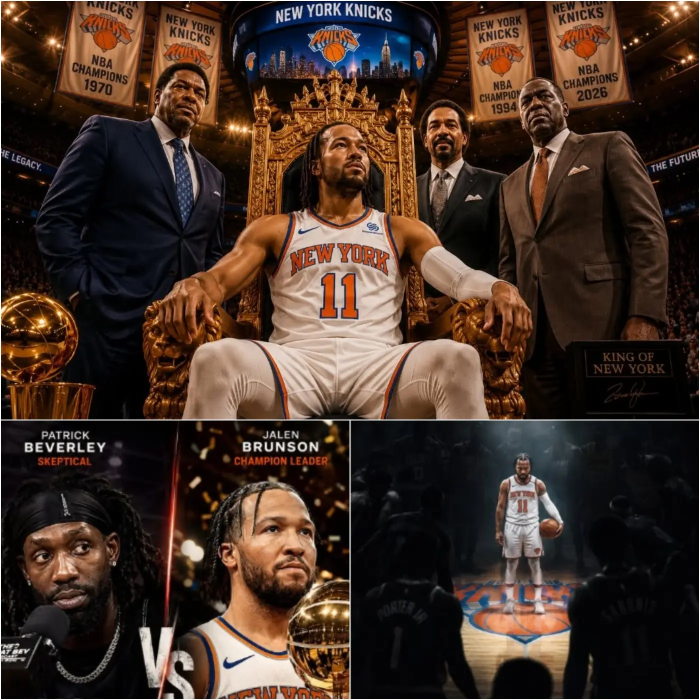Cover Image for Fresh off delivering a long-awaited NBA title to the New York Knicks, Jalen Brunson and his squad are suddenly under fire as Patrick Beverley sparks controversy with a brutally honest “No! Hell no. God no.”