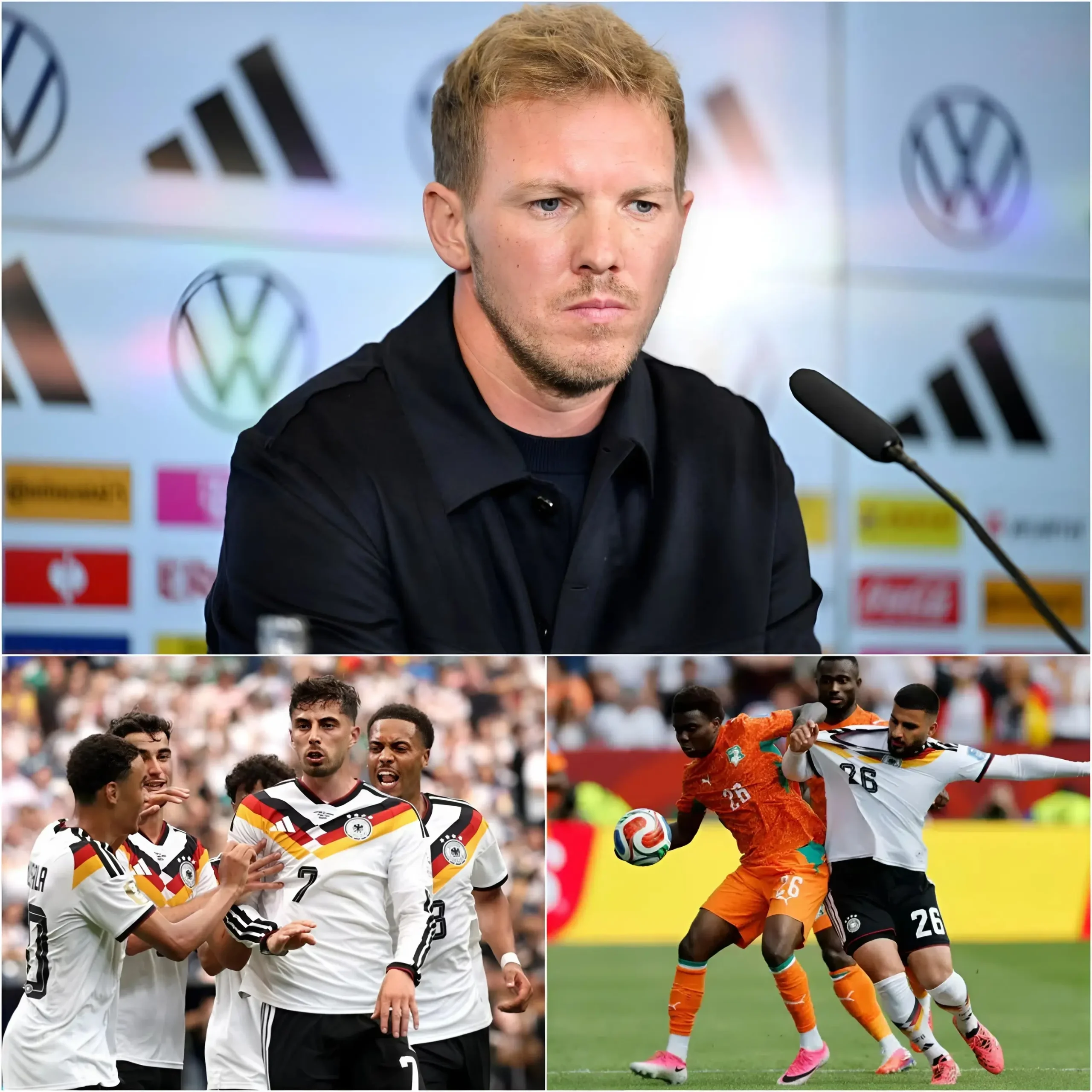 Cover Image for Der Bundestrainer Julian Nagelsmann hat heute die Startelf der deutschen Nationalmannschaft für das letzte Gruppenspiel gegen Ecuador bekannt gegeben.