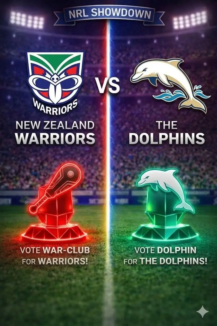 Cover Image for ⏰ TIME CHANGE ANNOUNCEMENT: New Zealand Warriors vs Dolphins – Updated Kickoff Time for the NRL Clash in England