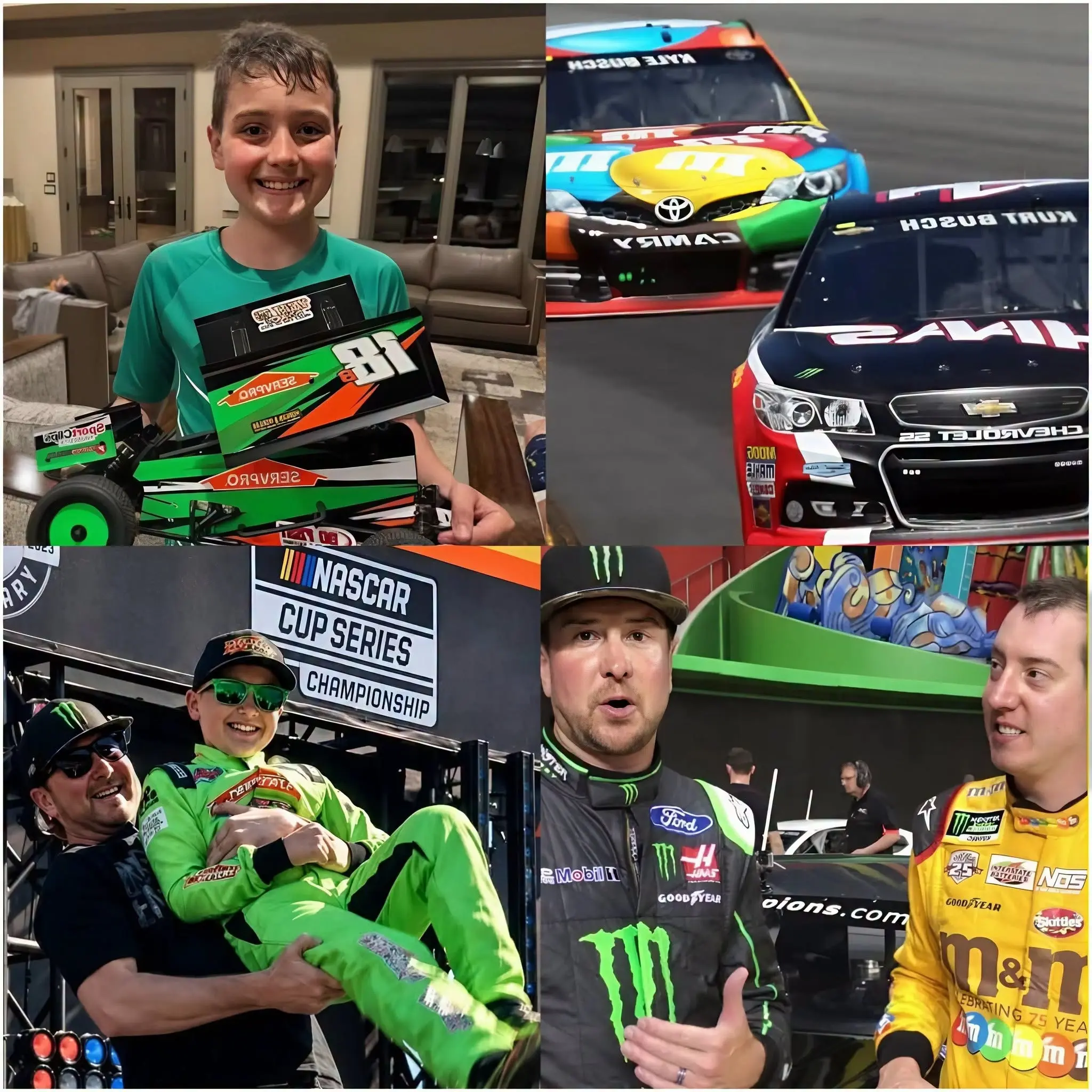 Cover Image for Kurt Busch Steps Into Mentor Role as Brexton Busch’s Racing Journey Draws Attention Across the Motorsport Community