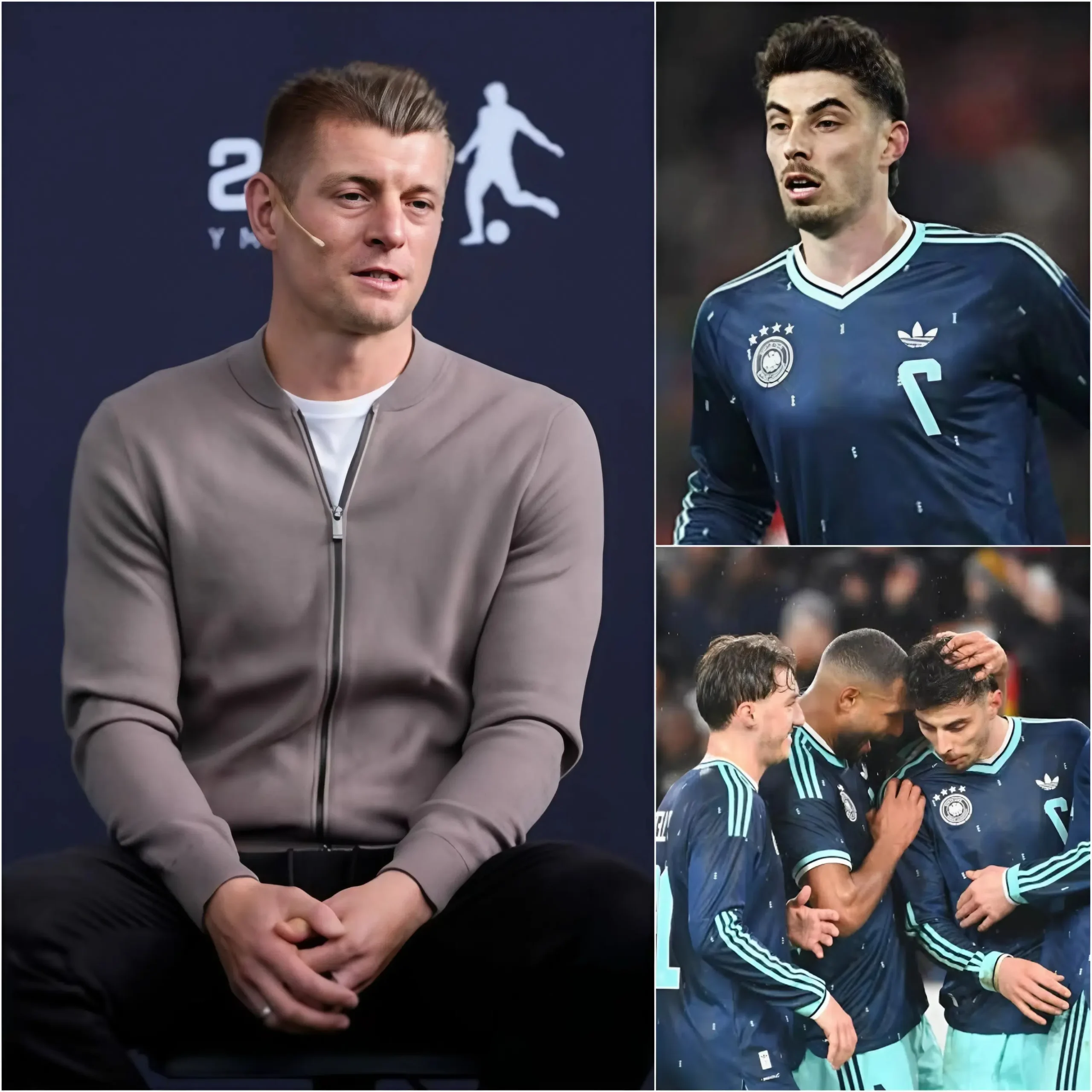 Cover Image for UNMITTELBAR NACH DER NIEDERLAGE GEGEN Ecuador: Die Legende Toni Kroos hat die Fans überrascht, als er erklärte: „Wenn die deutsche Nationalmannschaft bei der Weltmeisterschaft 2026 den Titel wie 2014 holen will, dann müssen sie ihn spielen lassen.