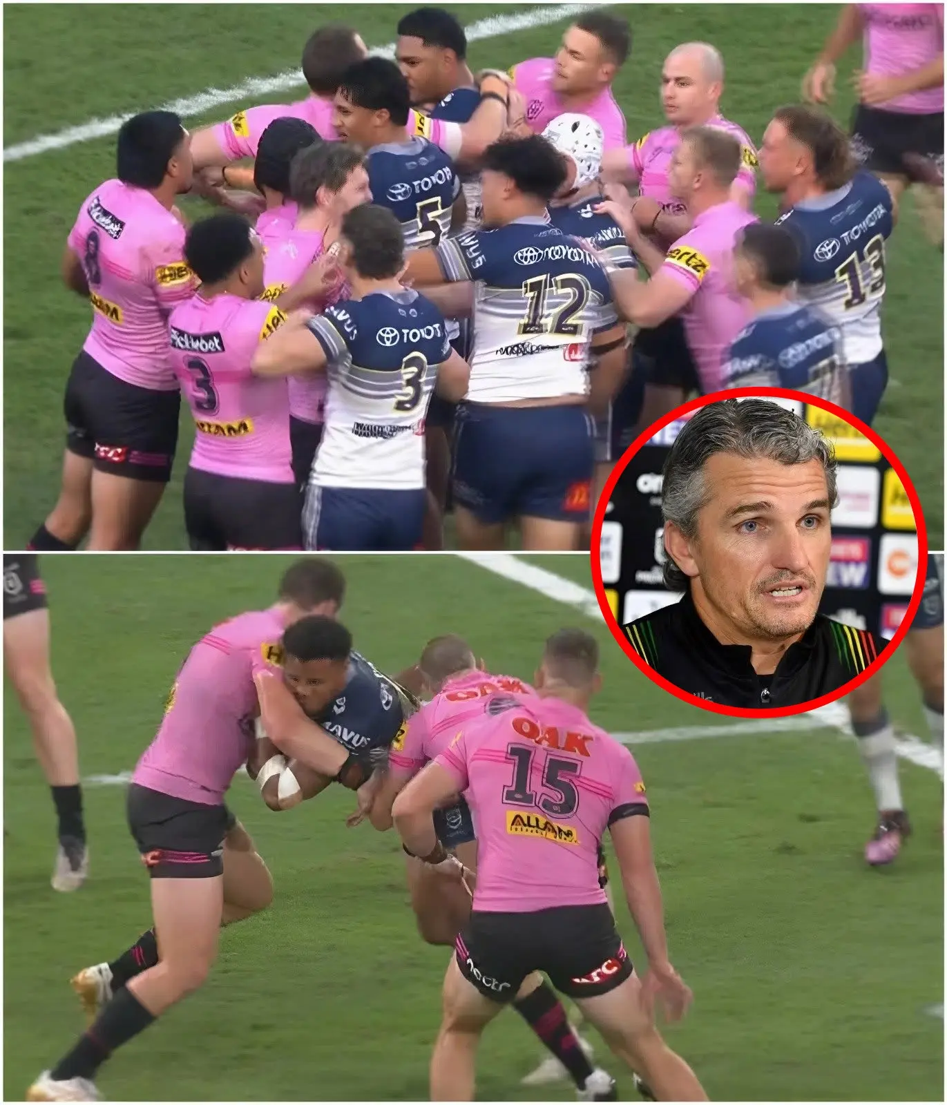 Cover Image for “Honestly, I’ve been in rugby long enough to know when a team is being fairly beaten and when a game starts to go downhill. Tonight, after Penrith’s 26-12 loss to the North Queensland Cowboys, I’m not here to evade the result. We weren’t good enough in the crucial moments, and we acknowledge that.