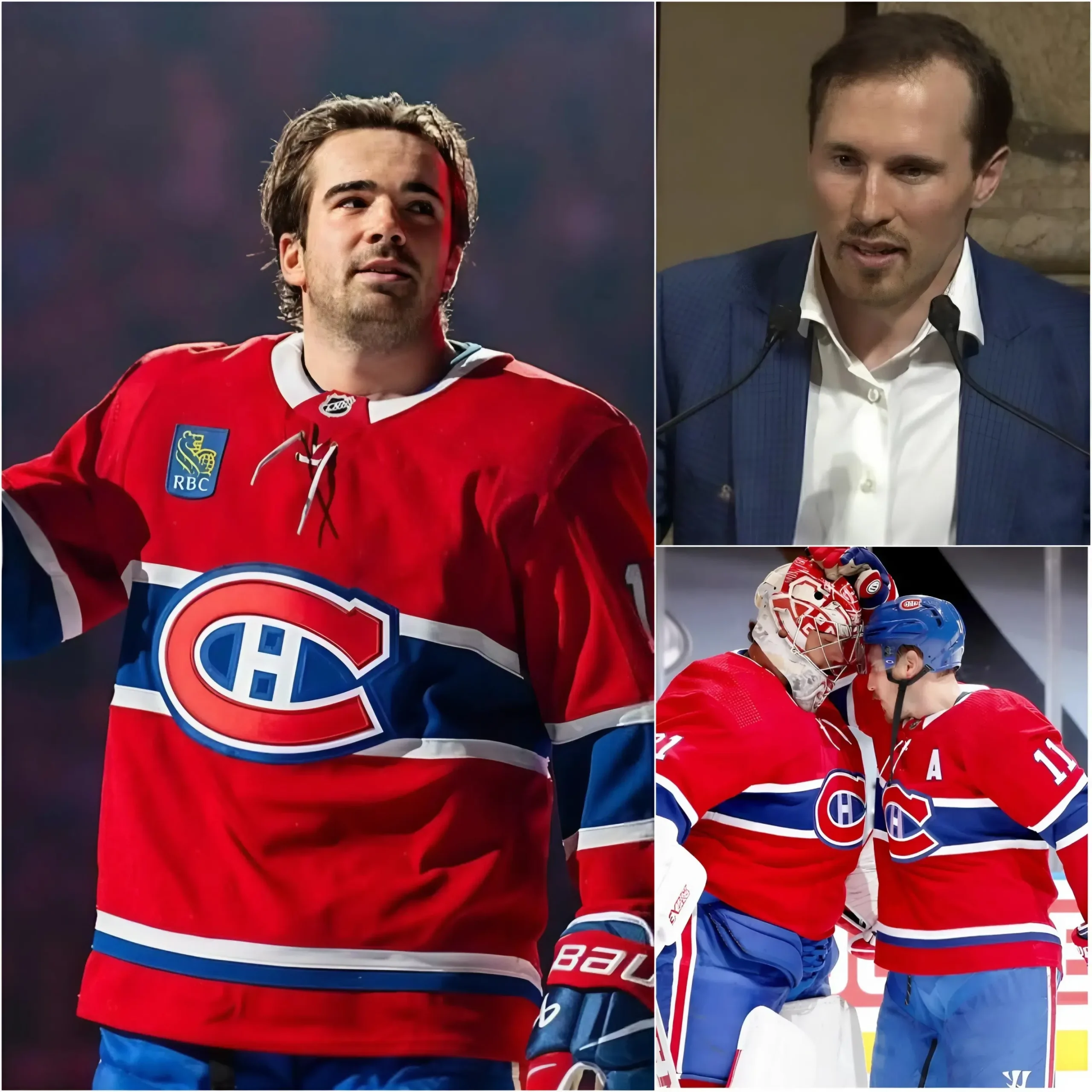 Cover Image for 😢VRAIMENT ÉMOUVANT : « Cette ville restera à jamais chez moi… » Brendan Gallagher, très ému, s’apprête à faire ses adieux aux côtés de deux de ses coéquipiers au cœur d’une atmosphère particulièrement lourde à Brossard après leur transfert vers les Canucks de Vancouver,