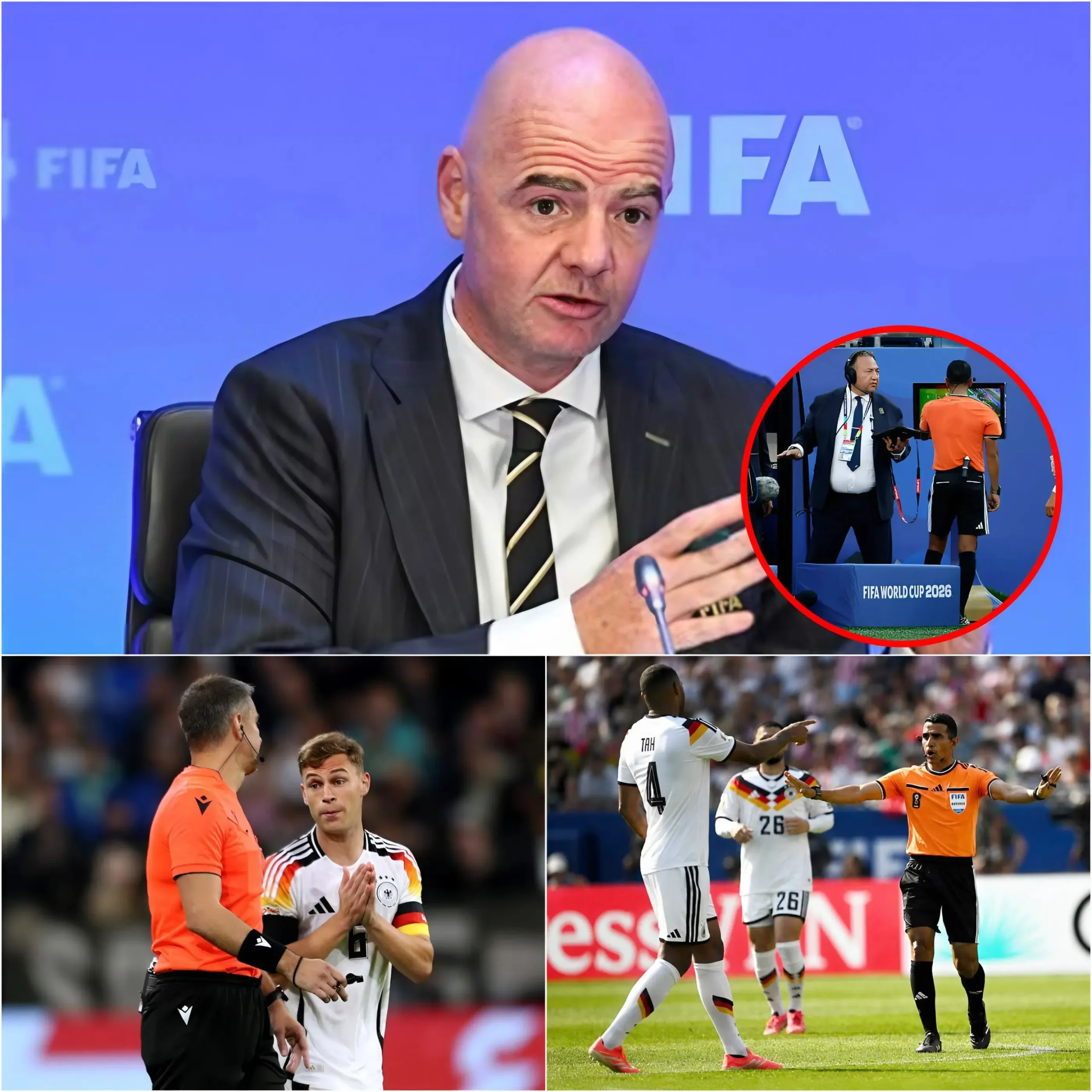Cover Image for SCHOCK-MELDUNG: 🚨 Die FIFA hat Berichten zufolge eine dringende Untersuchung gegen Schiedsrichter Jalal Jayed eingeleitet. Grund dafür sind mehrere umstrittene Entscheidungen im Spiel zwischen Deutschland und Paraguay