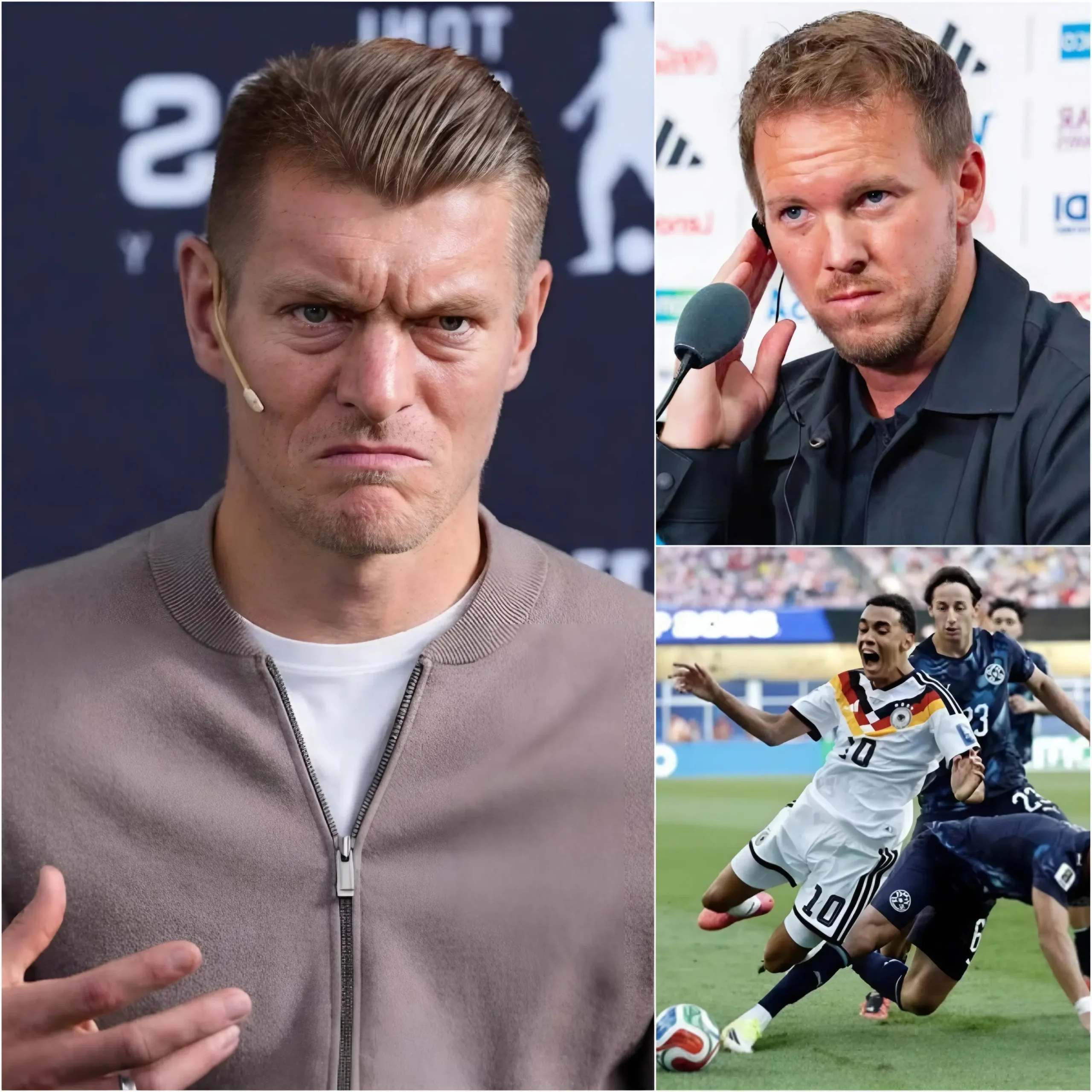 Cover Image for EILMELDUNG: Nach dem beschämenden Ausscheiden bei der Weltmeisterschaft 2026 gegen den Außenseiter Paraguay richtete die Legende Toni Kroos überraschend scharfe Kritik an Bundestrainer Julian Nagelsmann:
