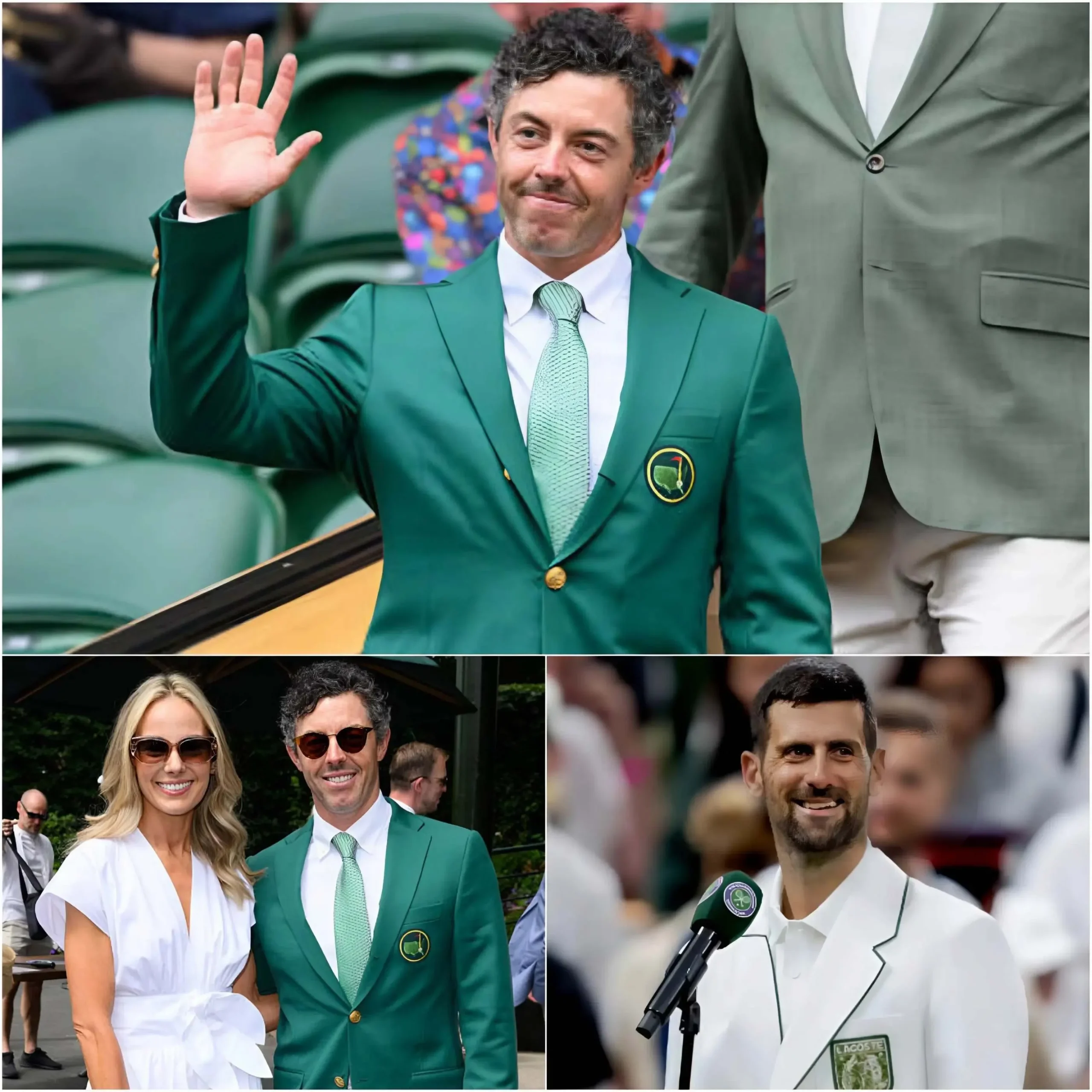Cover Image for 🚨✨💚Rory McIlroy Stuns Wimbledon Crowd by Wearing Masters Green Jacket, Revealing Three Strict Traditions He Had to Follow