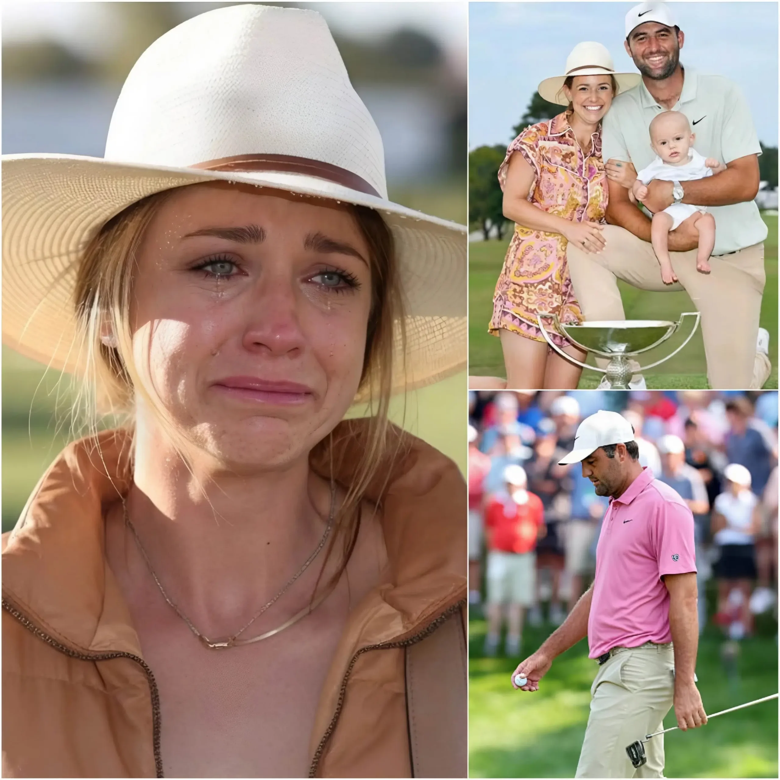 Cover Image for 💔 “PLEASE… DON’T JUDGE HIM.” Fighting back tears, Scottie Scheffler’s wife delivered an emotional message following his disappointing finish at the 2026 Travelers Championship, asking fans to remember that every athlete faces challenges beyond the spotlight. “He gave everything he had,” she said, urging compassion instead of criticism… 👇