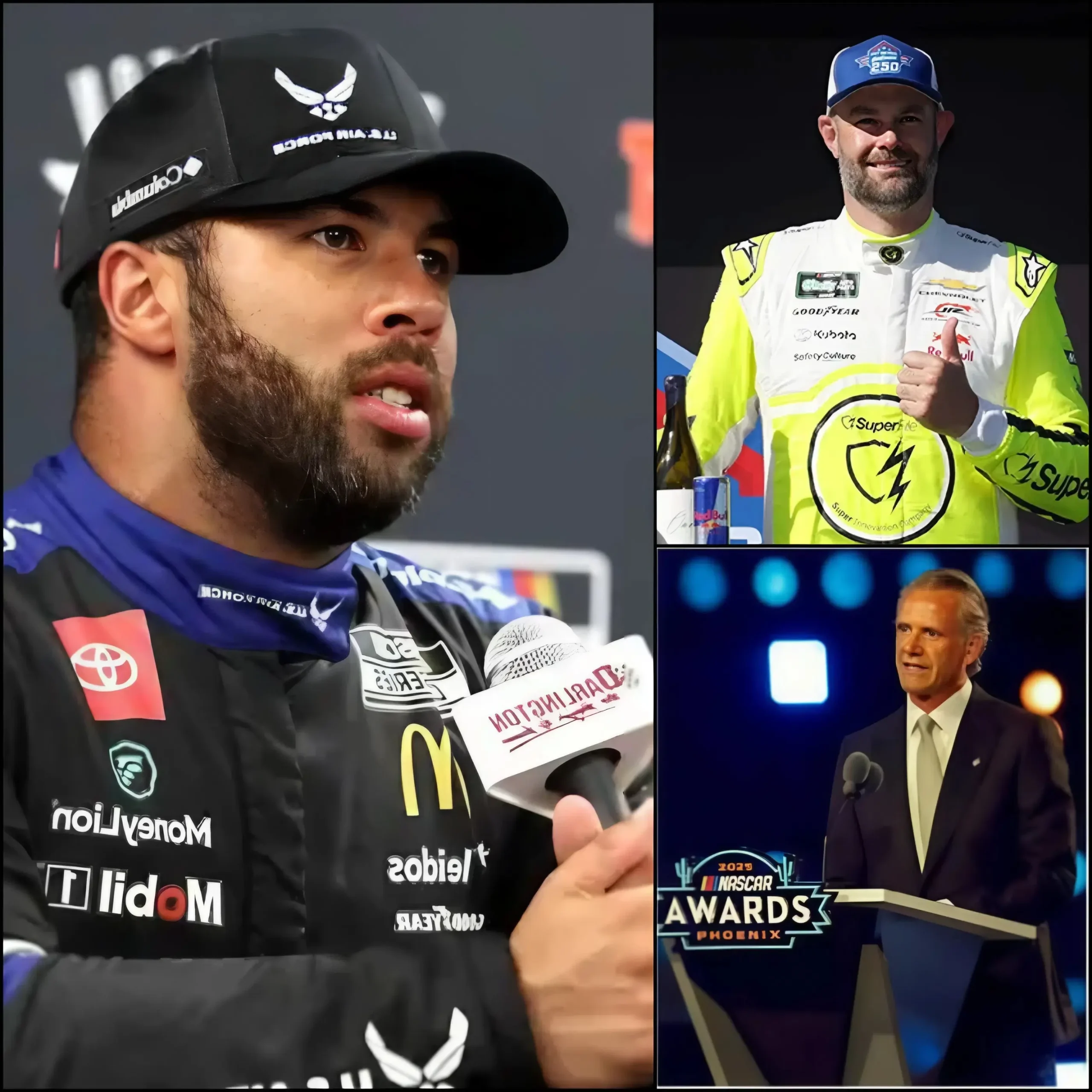 Cover Image for 🔴10 MINUTES AGO!!: “IT’S TIME FOR ME TO TELL THE TRUTH” Bubba Wallace CONFIRMS AND MEETS EVERYONE after claiming NASCAR covered up Shane van Gisbergen’s illegal win at the Toyota/Save Mart 350 at Sonoma Raceway.