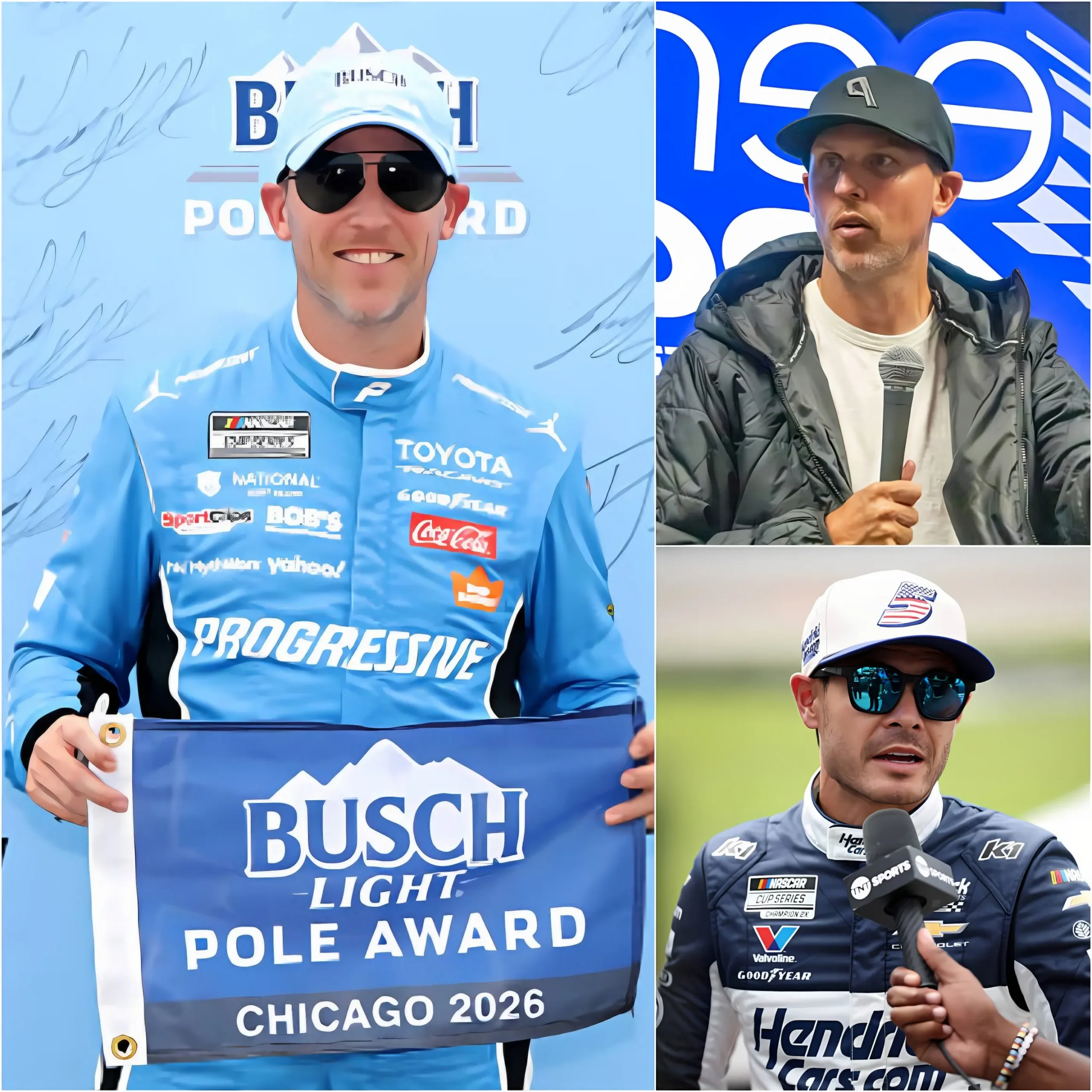 Cover Image for 🚨 CHICAGOLAND EXPLOSION: Denny Hamlin silenced NASCAR by snatching pole