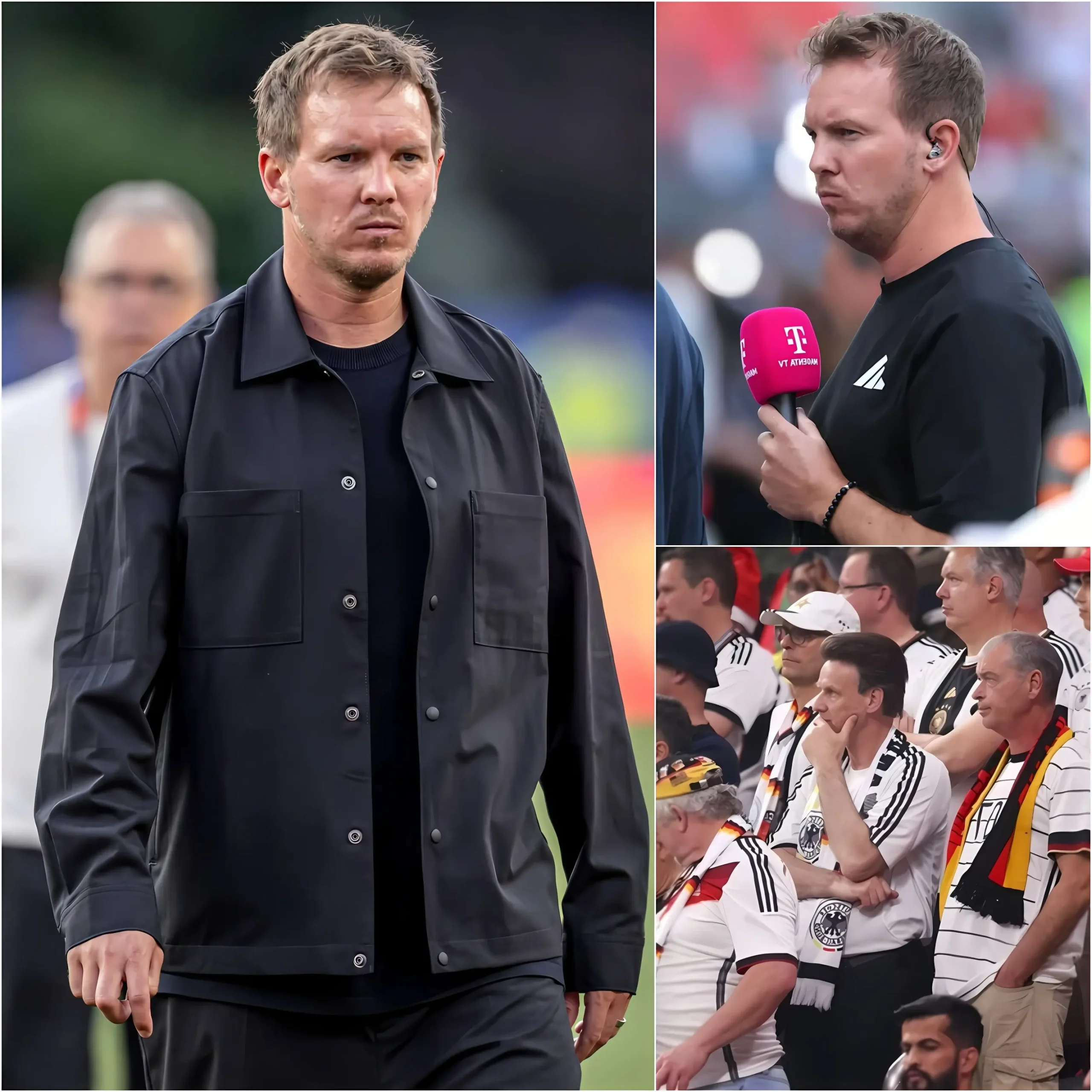 Cover Image for DER LETZTE ABSCHIED : Vor wenigen Minuten hat Julian Nagelsmann die gesamte deutsche Fußballgemeinschaft zu Tränen gerührt. Mit einer zutiefst emotionalen Abschiedsbotschaft an die Nationalmannschaft und an die Fans verabschiedete er sich nach seinem Rücktritt.