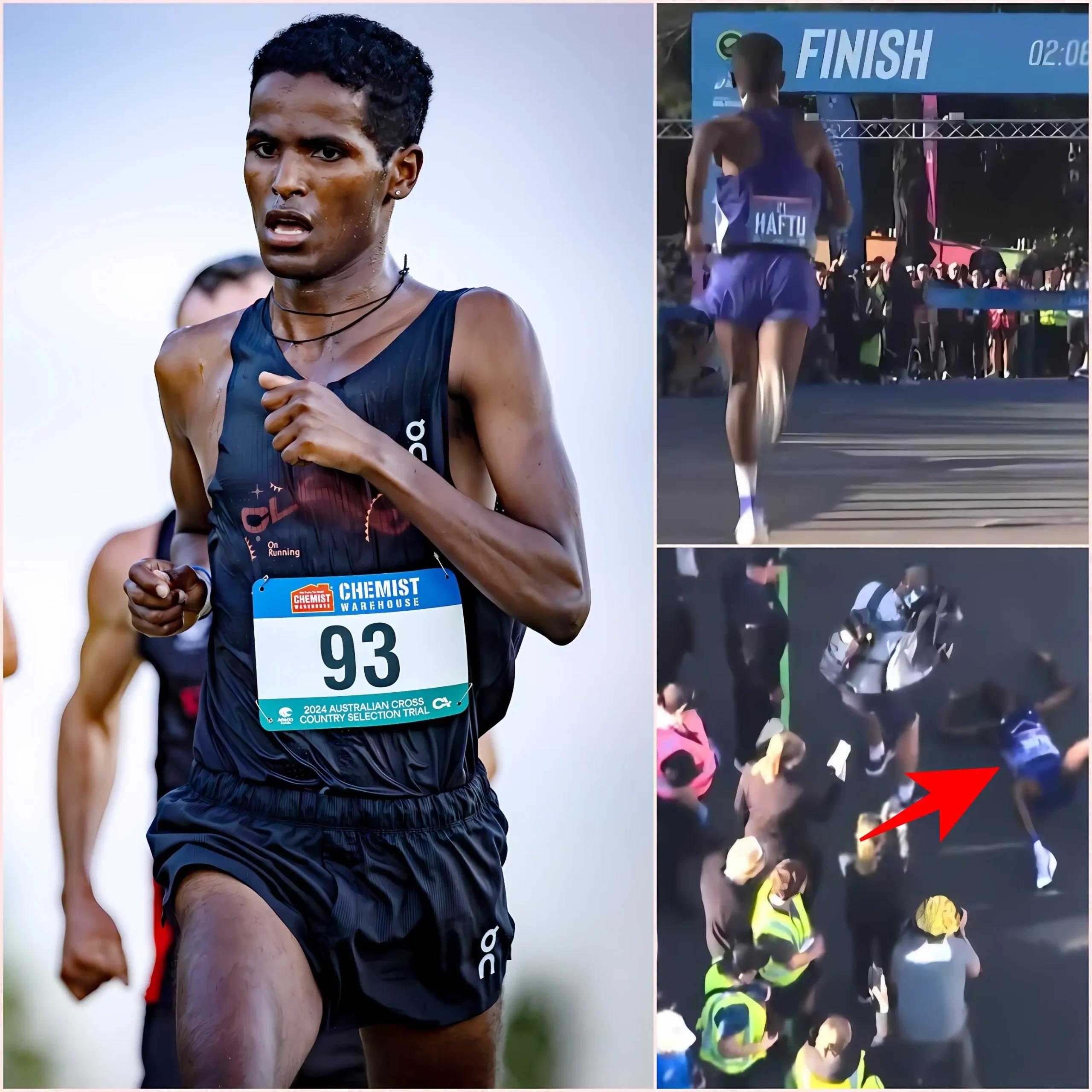 Cover Image for GOOD NEWS: 😭💖For the first time in two decades, an Australian male athlete has won the Gold Coast Marathon, making history and etching his name into the record books. The moment Haftu Strintzos shared his joy brought immense happiness to millions of Australians.