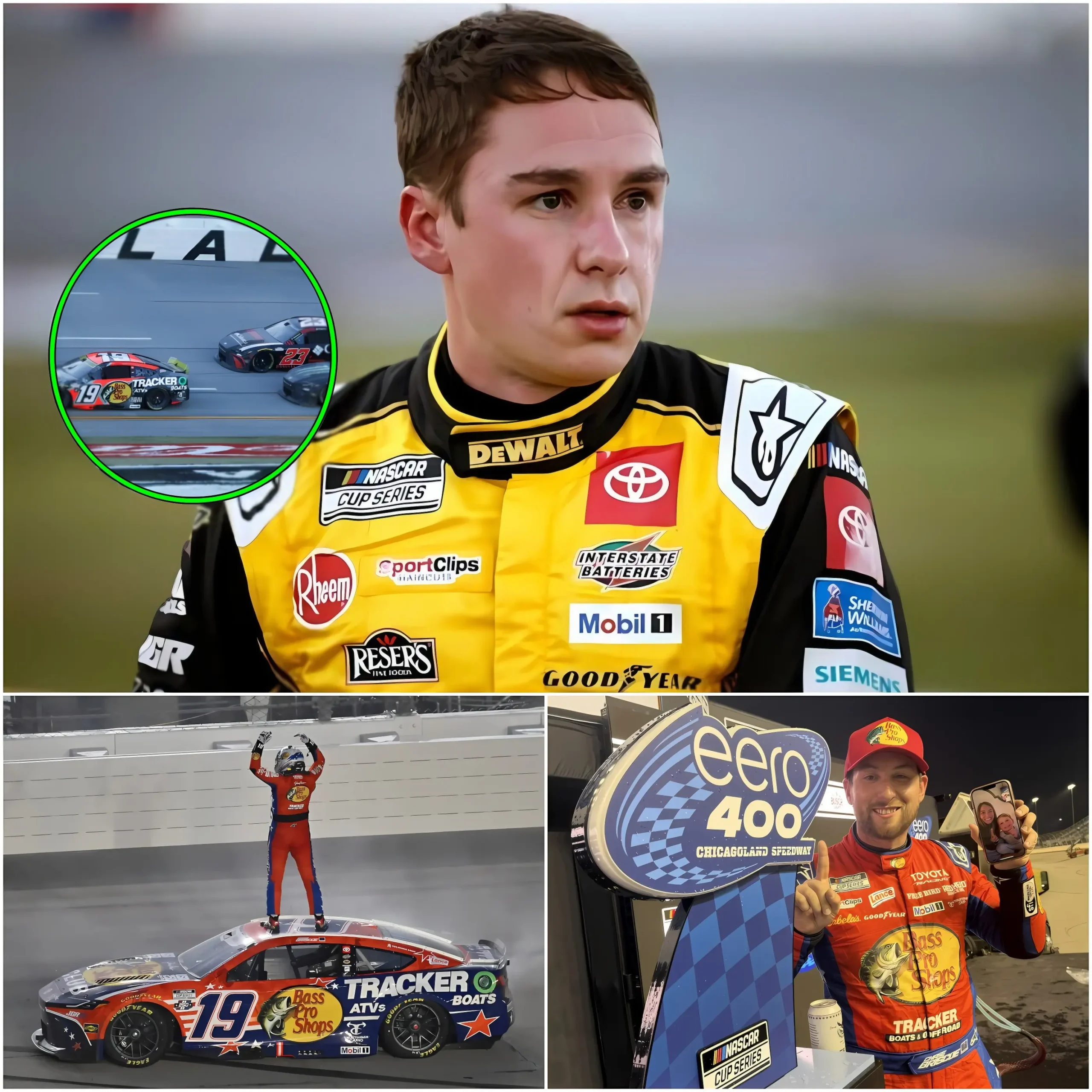 Cover Image for 🔴 “HE CHEATED!” Christopher Bell ACCUSED Chase Briscoe of using ILLEGAL technology with his car in the Chicagoland 400 race at Chicagoland Speedway. Ten minutes later, NASCAR swiftly launched an urgent investigation and released surprising findings…👇