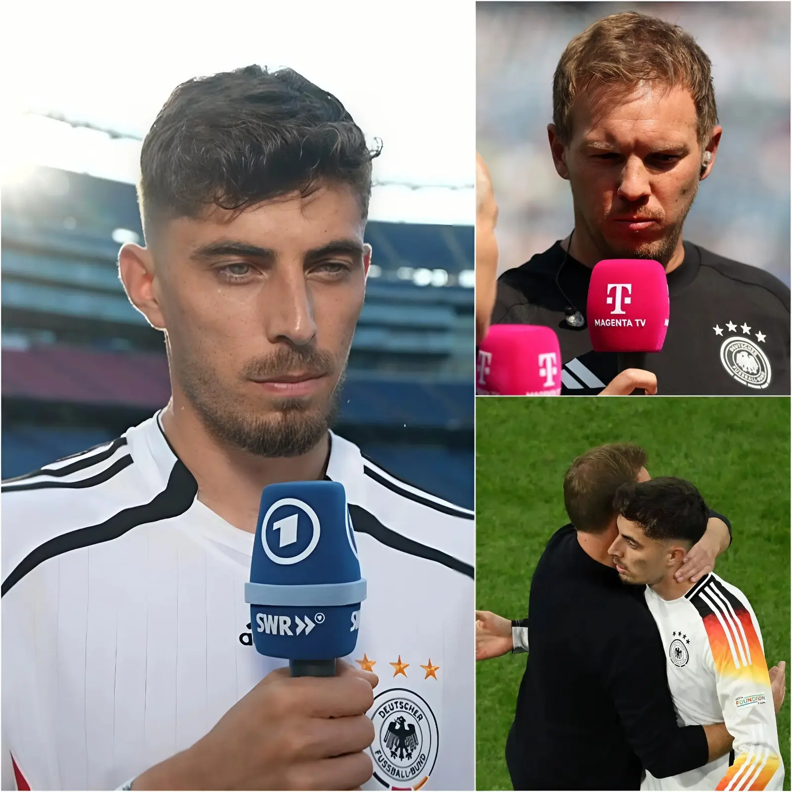Cover Image for GROSSARTIGE AKTION : Die gesamte Mannschaft kritisierte Trainer Julian Nagelsmann und schob ihm allein die Schuld zu, aber nur Kai Havertz, ein wunderbarer Schüler, stellte sich schützend vor ihn und schickte Julian Nagelsmann eine zutiefst bewegende Botschaft, begleitet von einem besonderen Geschenk für ihn, was Julian Nagelsmann selbst bestätigte…