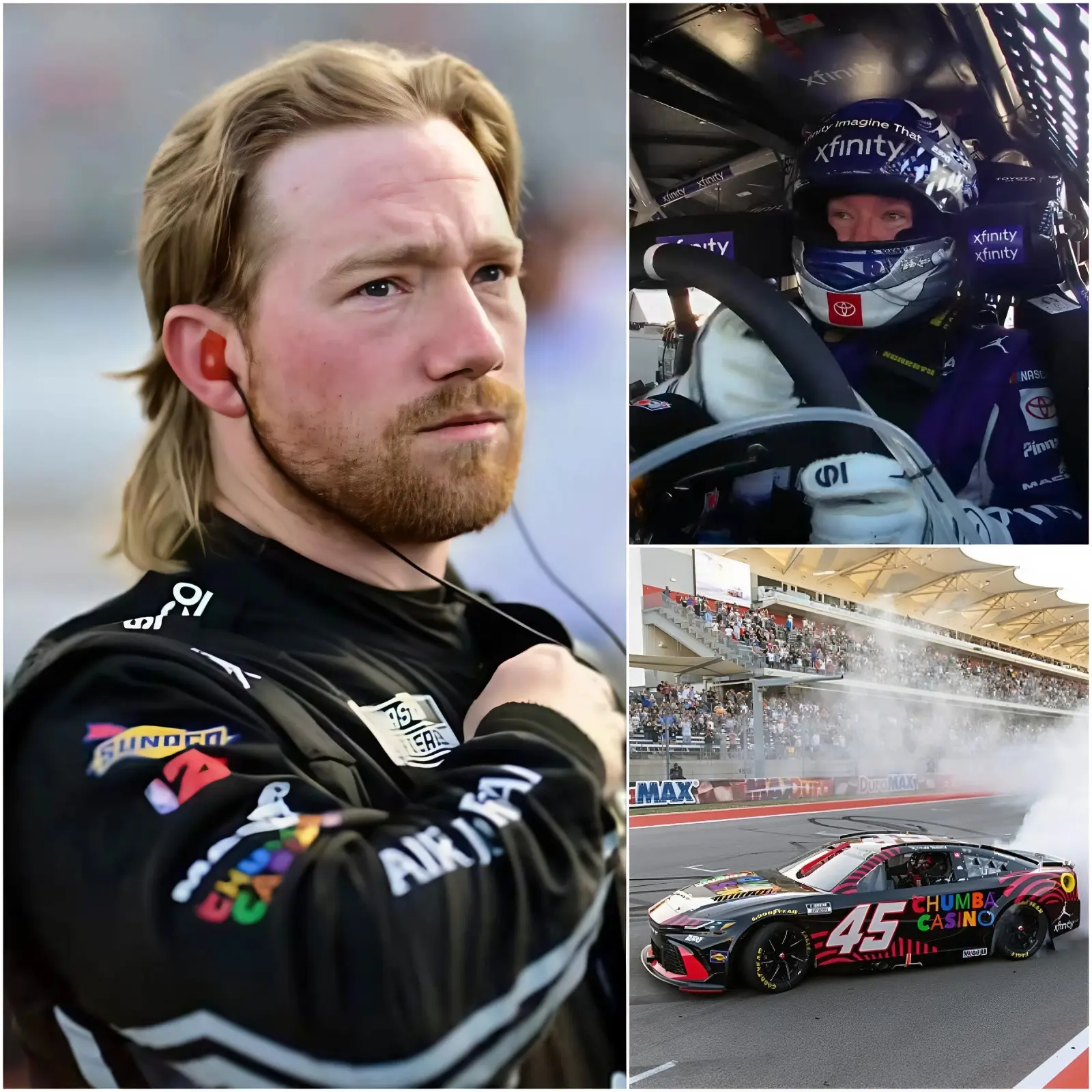 Cover Image for 🔴 EXPLOSION: “WHAT THE HELL IS HAPPENING TO MY CAR?!” Tyler Reddick’s panicked shout echoed through the radio as his #45 car suddenly experienced a serious malfunction at Chicagoland,