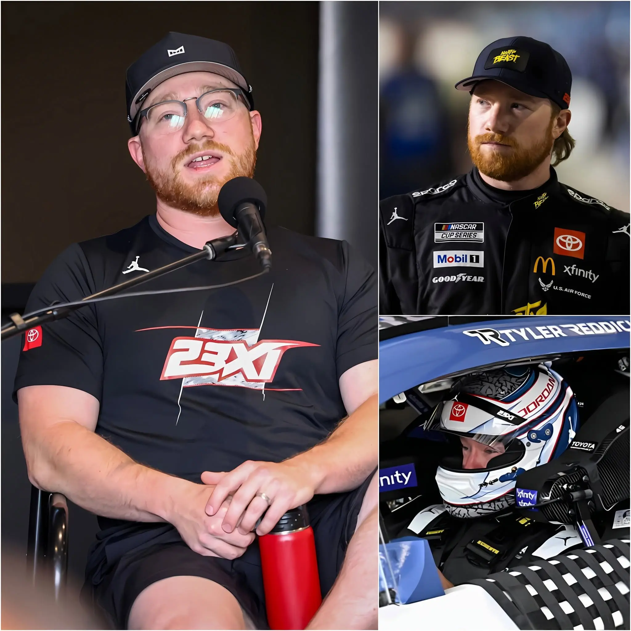 Cover Image for 🔴EXPLOSION: “WHAT THE HELL IS HAPPENING TO MY CAR?!” Tyler Reddick’s panicked shout echoed through the radio as his #45 car suddenly experienced a serious malfunction at Chicagoland, forcing him to leave the track and head straight to the garage in the midst of a crucial NASCAR Cup points battle.