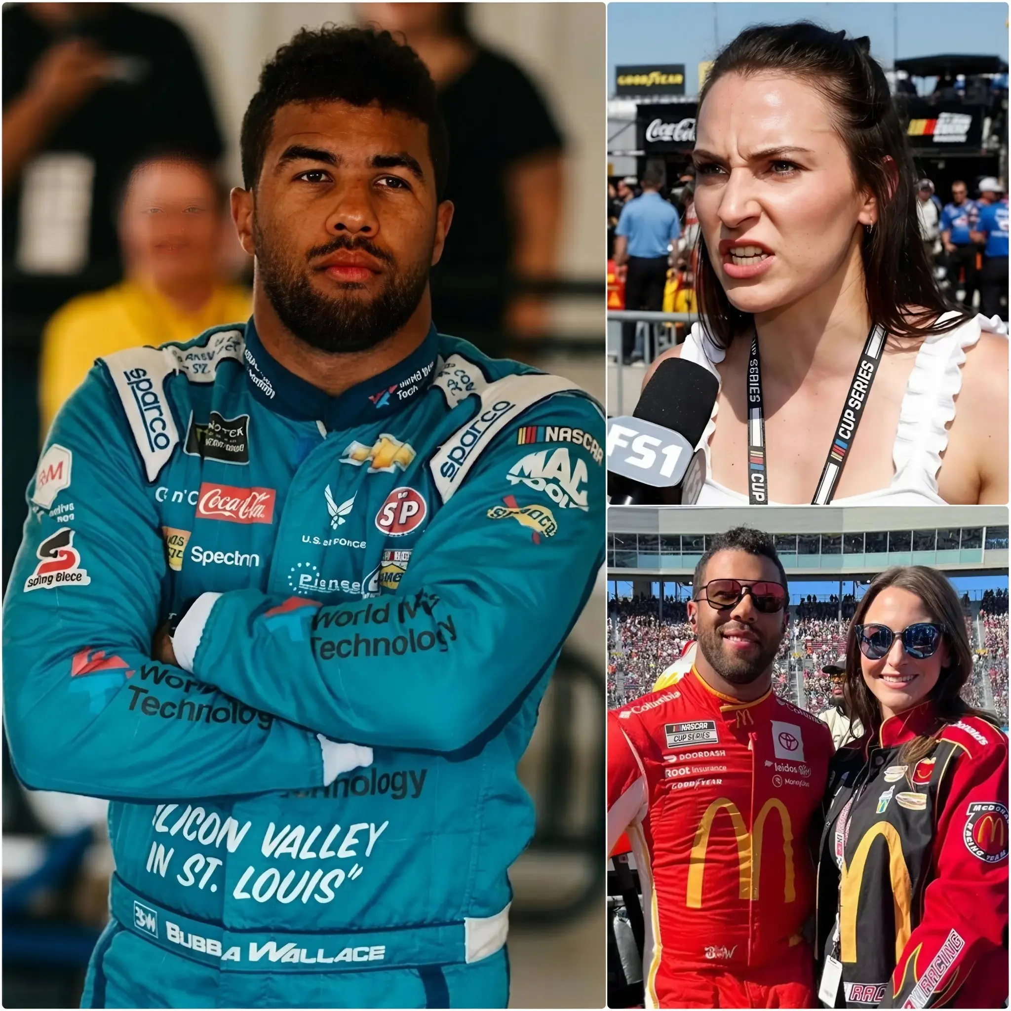 Cover Image for 🚨 10 MINUTES AGO: “WHAT YOU’RE DOING TO HIM IS A CRIME.” Amanda Carter, the wife of NASCAR driver Bubba Wallace, spoke out in anger after her husband was repeatedly subjected to harsh criticism and personal attacks.
