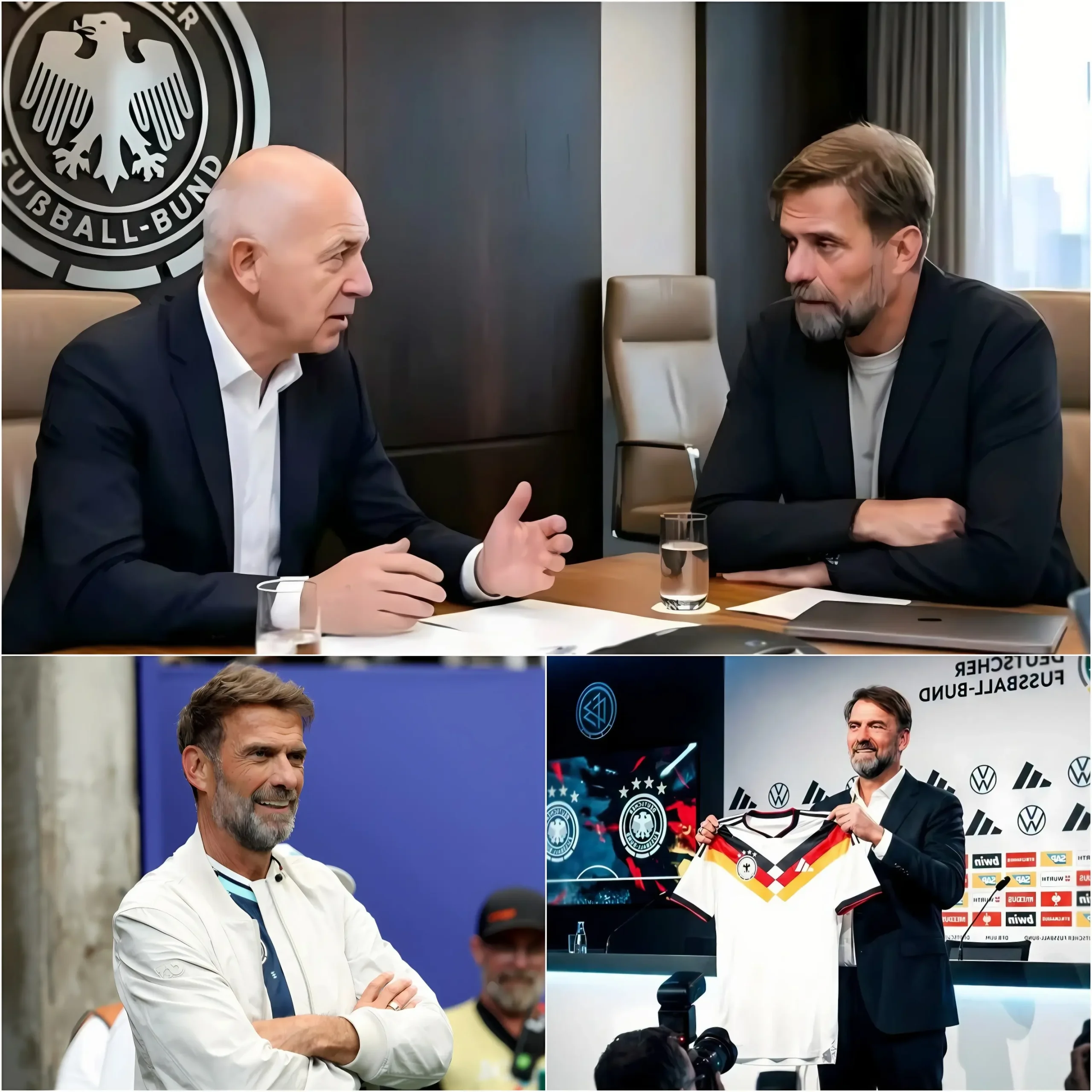 Cover Image for EILMELDUNG: VOR WENIGEN MINUTEN: Die über einstündige Sitzung des Deutschen Fußball-Bundes (DFB) ist soeben offiziell beendet worden, und Jürgen Klopps Zukunft als Bundestrainer hat eine entscheidende Wendung genommen.