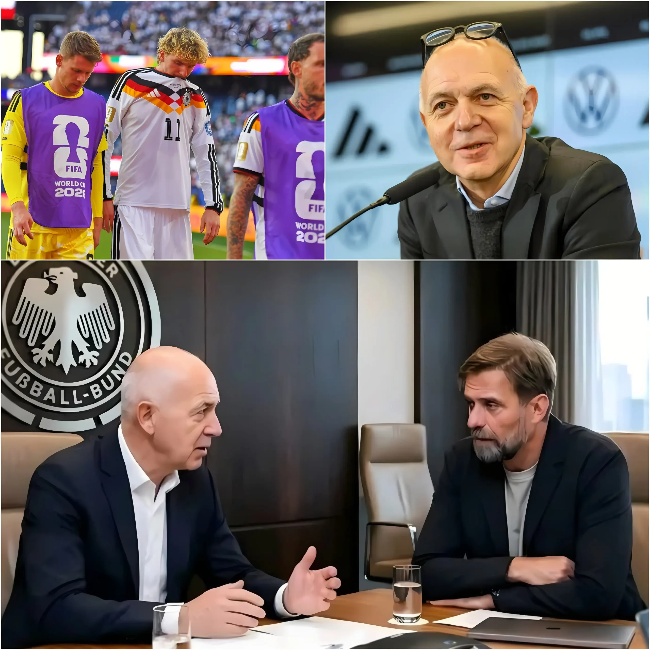 Cover Image for Die über einstündige Sitzung des Deutschen Fußball-Bundes (DFB) ist soeben offiziell beendet worden, und Jürgen Klopps Zukunft als Bundestrainer hat eine entscheidende Wendung genommen.