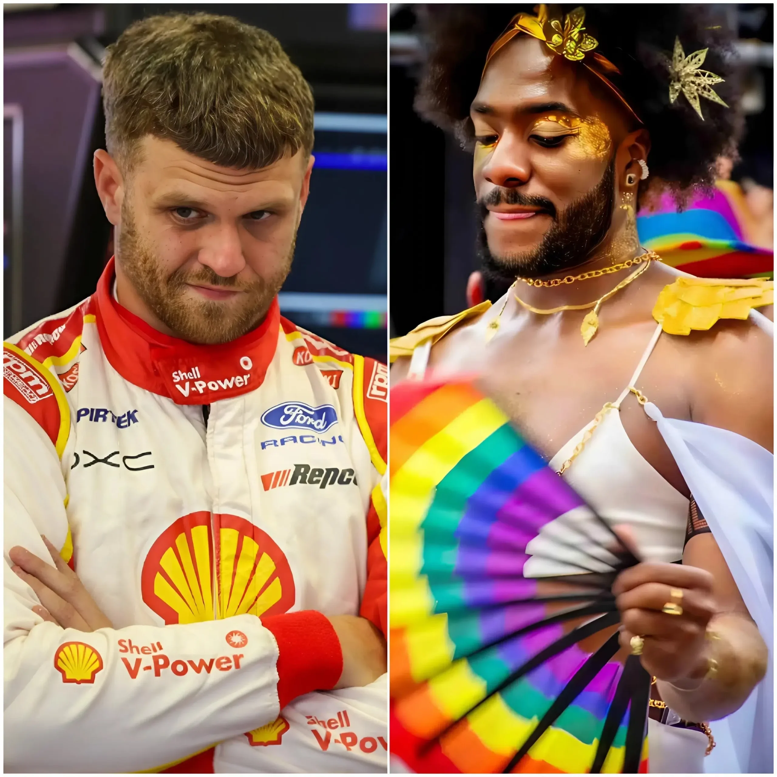 Cover Image for BREAKING NEWS: Supercars star Brodie Kostecki has shaken the racing world by refusing to wear a rainbow-patterned helmet to honor the LGBTQ+ community.
