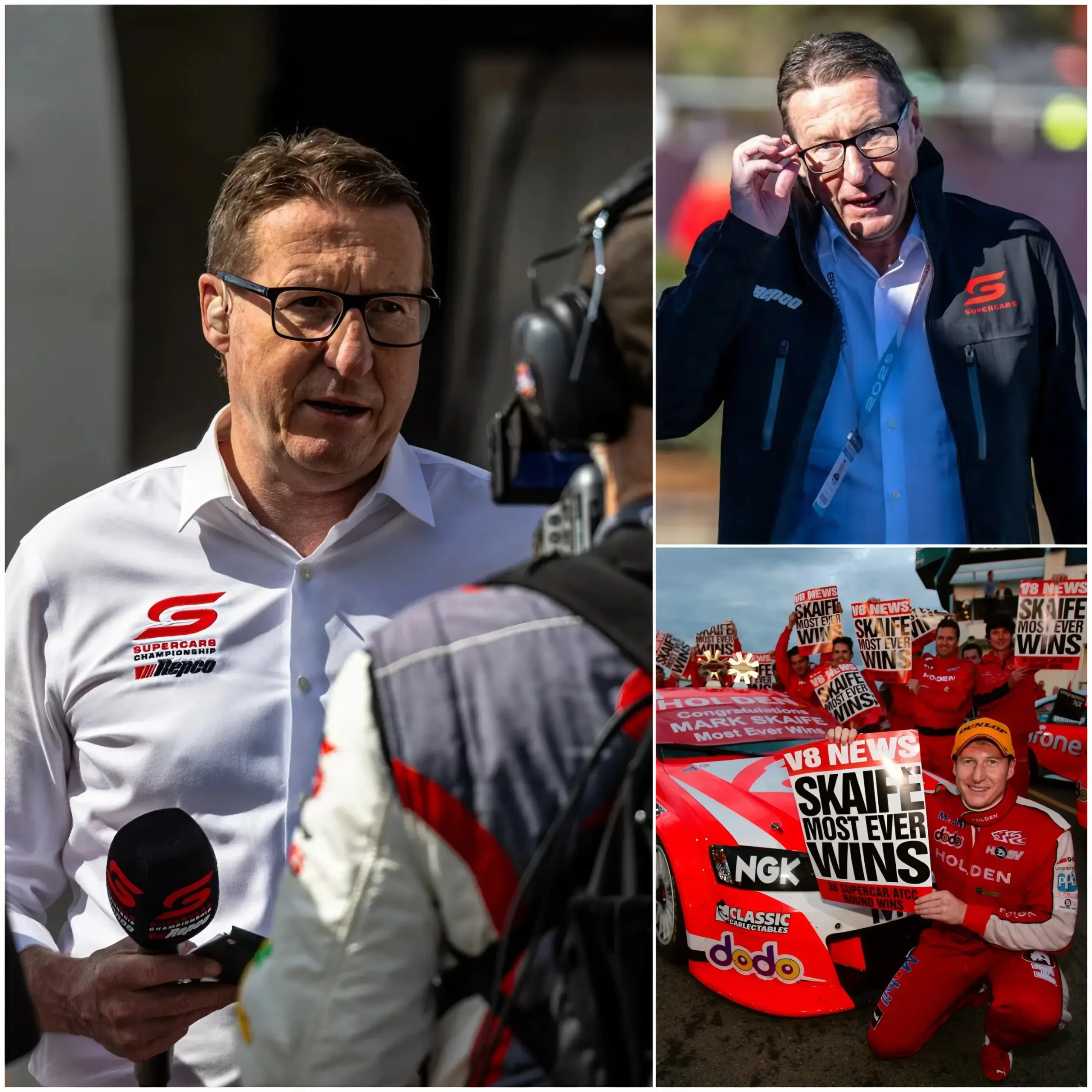 Cover Image for 🛑After more than 30 years, Mark Skaife leaves SUPERCARS—a surprising move as the legend breaks his silence accusing a racer of “ruining and defiling everything in this proud sport.”