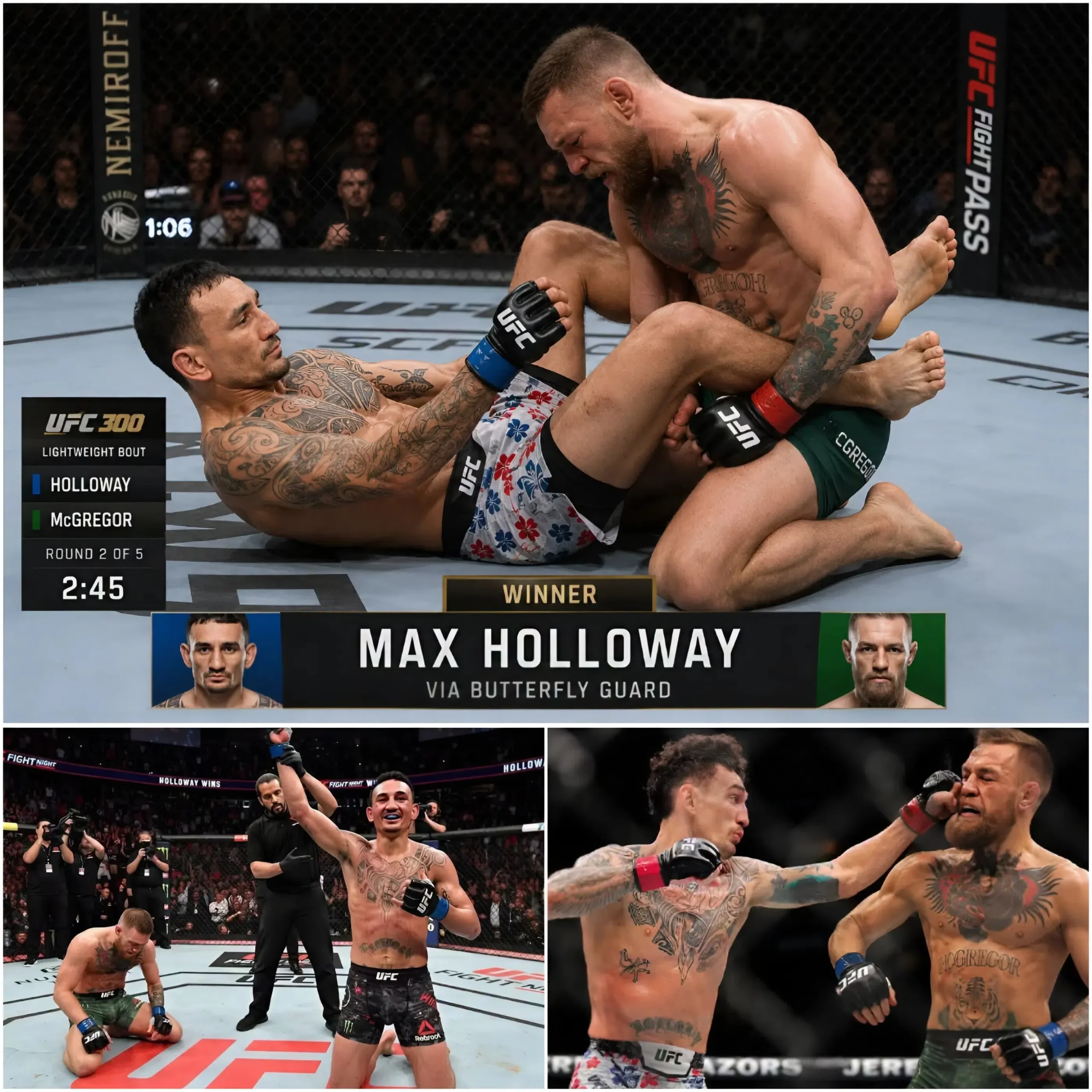Cover Image for 🚨 “THE KING HAS FALLEN…” — Max Holloway Stuns the UFC World by Flattening Conor McGregor With a Brutal Knockout 👇👇👇