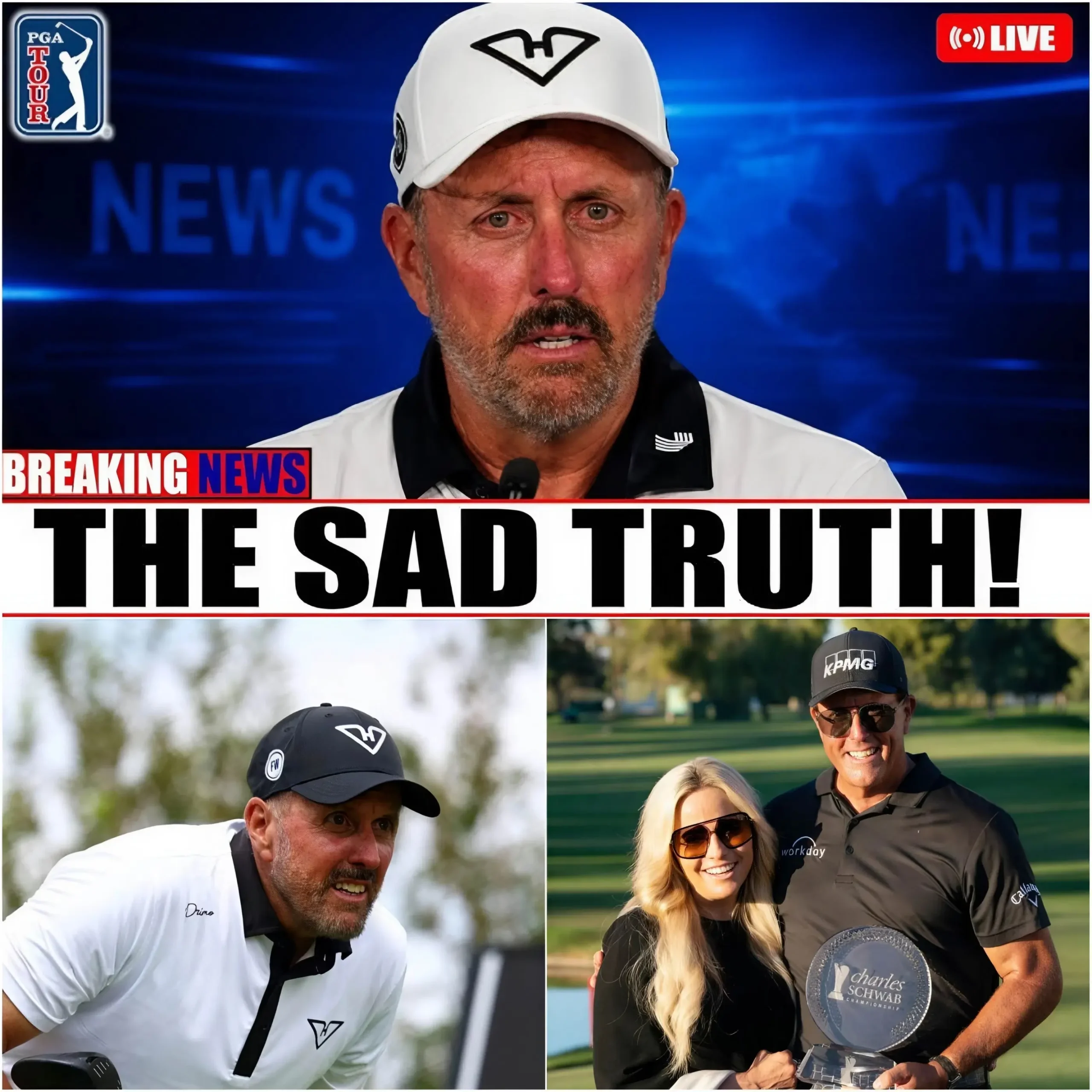Cover Image for JUST IN🚨 Phil Mickelson has finally broken his silence about his absence from professional golf, revealing that personal challenges played a major role in his decision to step away. As questions about his future continue to grow, many fans are wondering whether one of golf’s greatest careers is nearing its final chapter. 👇