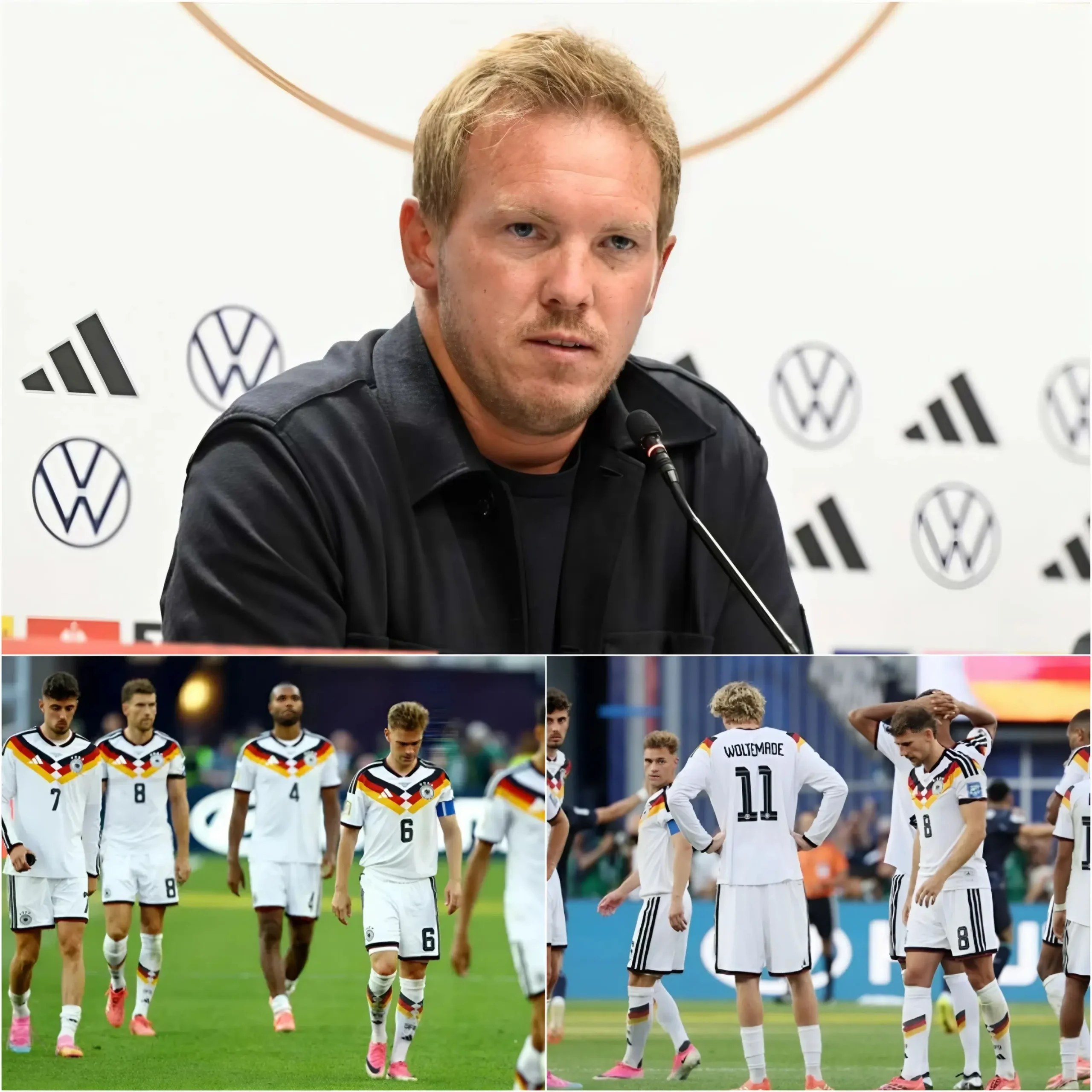 Cover Image for Nach heftiger Kritik brach Julian Nagelsmann endlich sein Schweigen und gab zu, dass ihn nicht die Niederlage der deutschen Nationalmannschaft am meisten schmerzte,