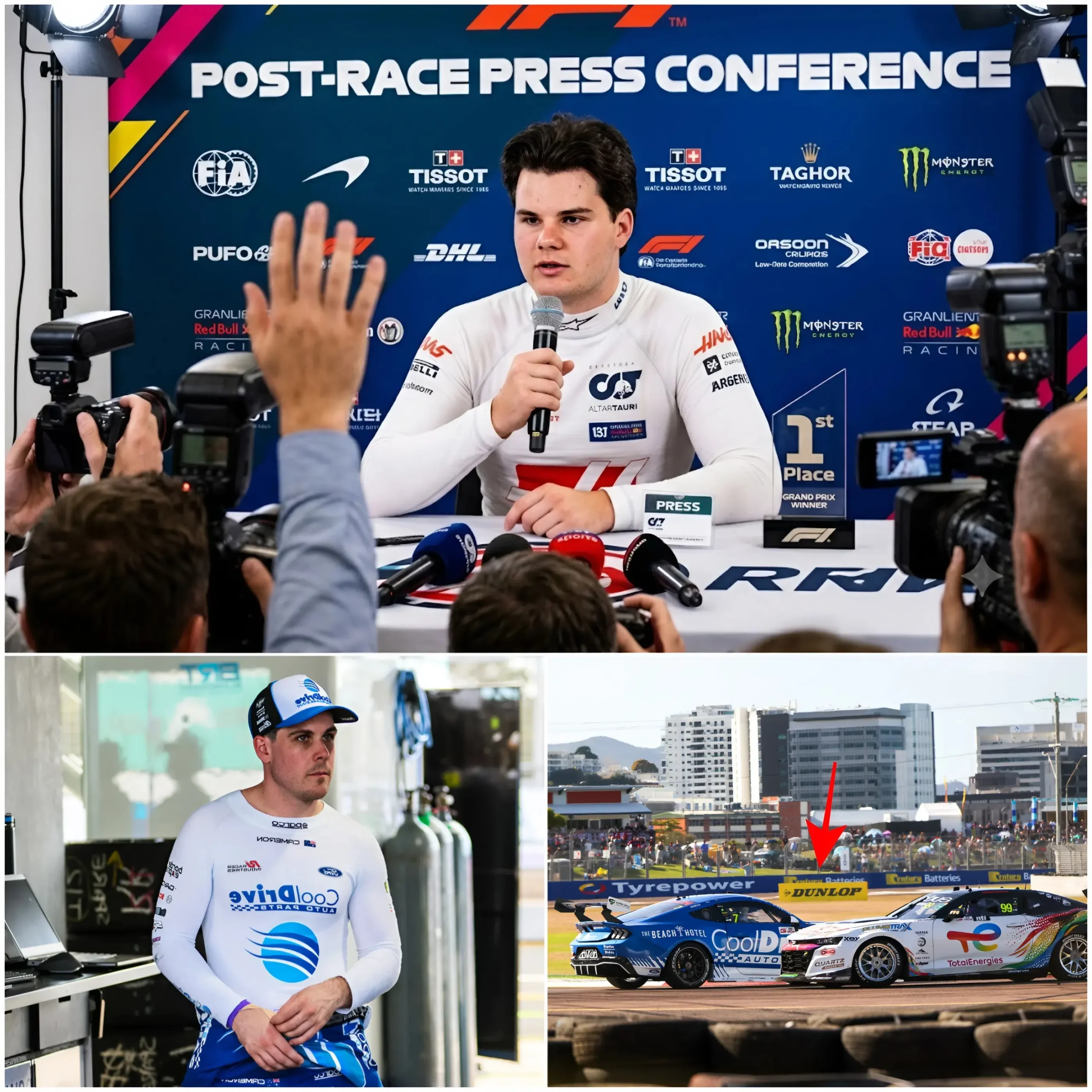 Cover Image for “They were so lucky—if that idiot hadn’t ruined the race so early…” Ryan Goodall, a driver for Tickford Autosport, unleashed his fury on rival Aaron Cameron for his poor performance and glaring lack of skill.