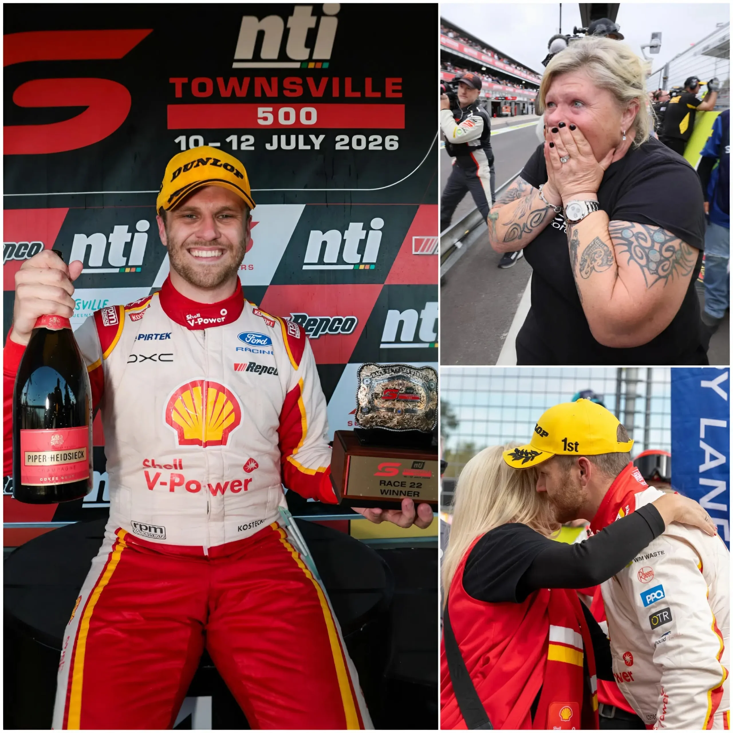Cover Image for “He’s not just a champion, he’s… a true king!” Just hours after Brodie Kostecki lifted the NTI Townsville 500 2026 championship trophy, an incredible act of generosity occurred: