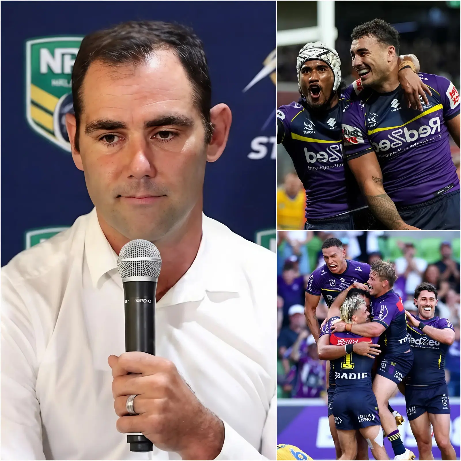 Cover Image for BREAKING NEWS: Immediately after the Melbourne Storm’s victory over the Gold Coast Titans, club legend Cameron Smith surprised fans by declaring:
